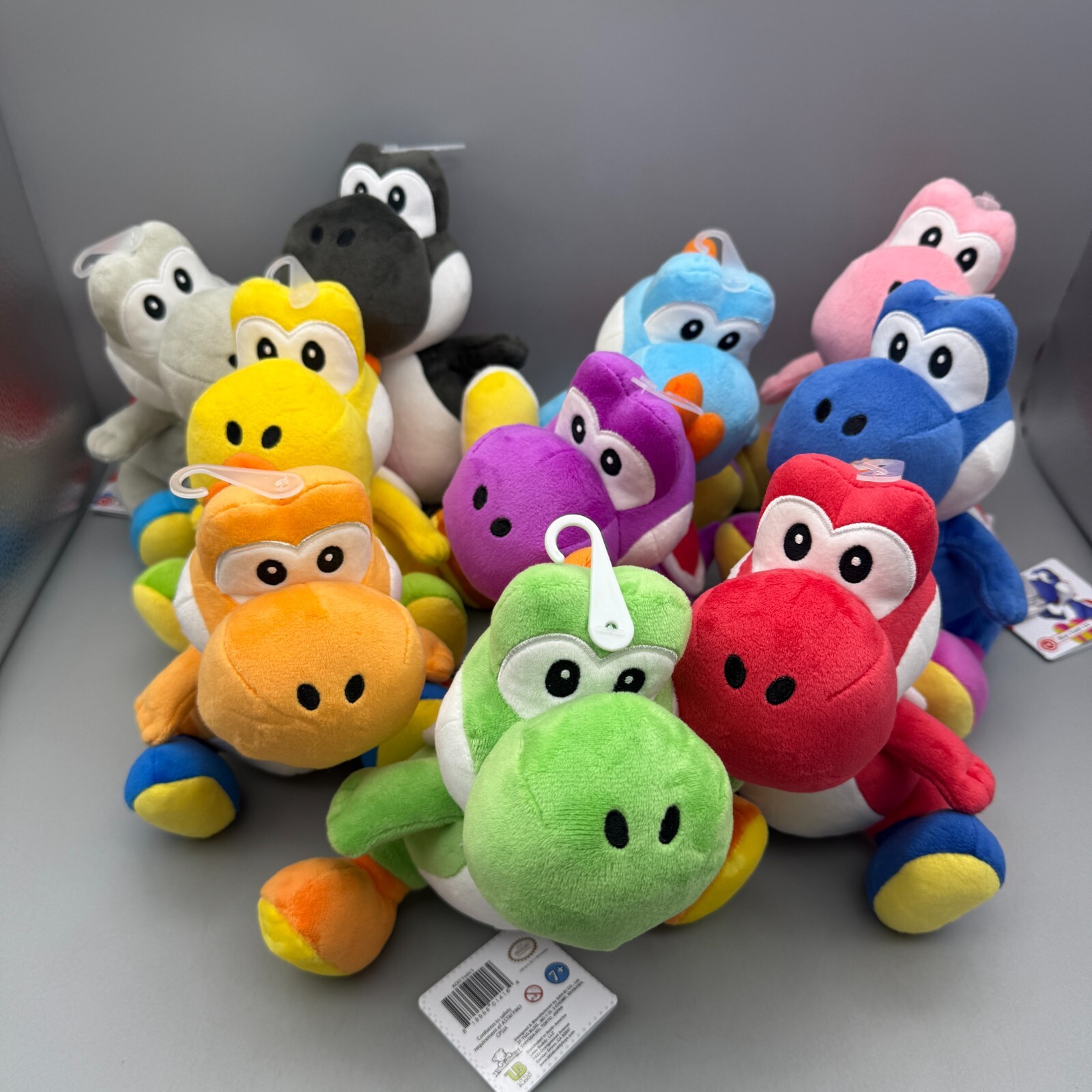 Yoshi All Star Stuffed Plush 8″ Super Mario Bros Little Buddy CHOOSE YOUR COLOR