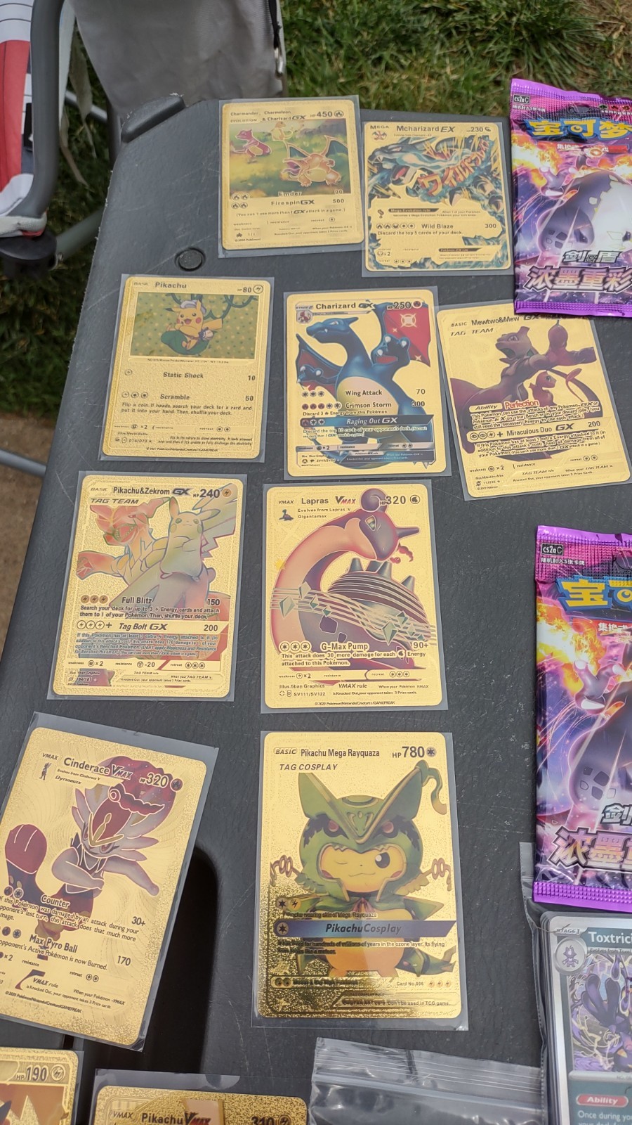 Pokemon collection – game, tins, fan made, Japanese decks, 540 cards