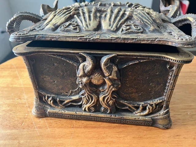 God of War Pandora’s Box (empty) Hidden Panel Inside overall 10x8x6