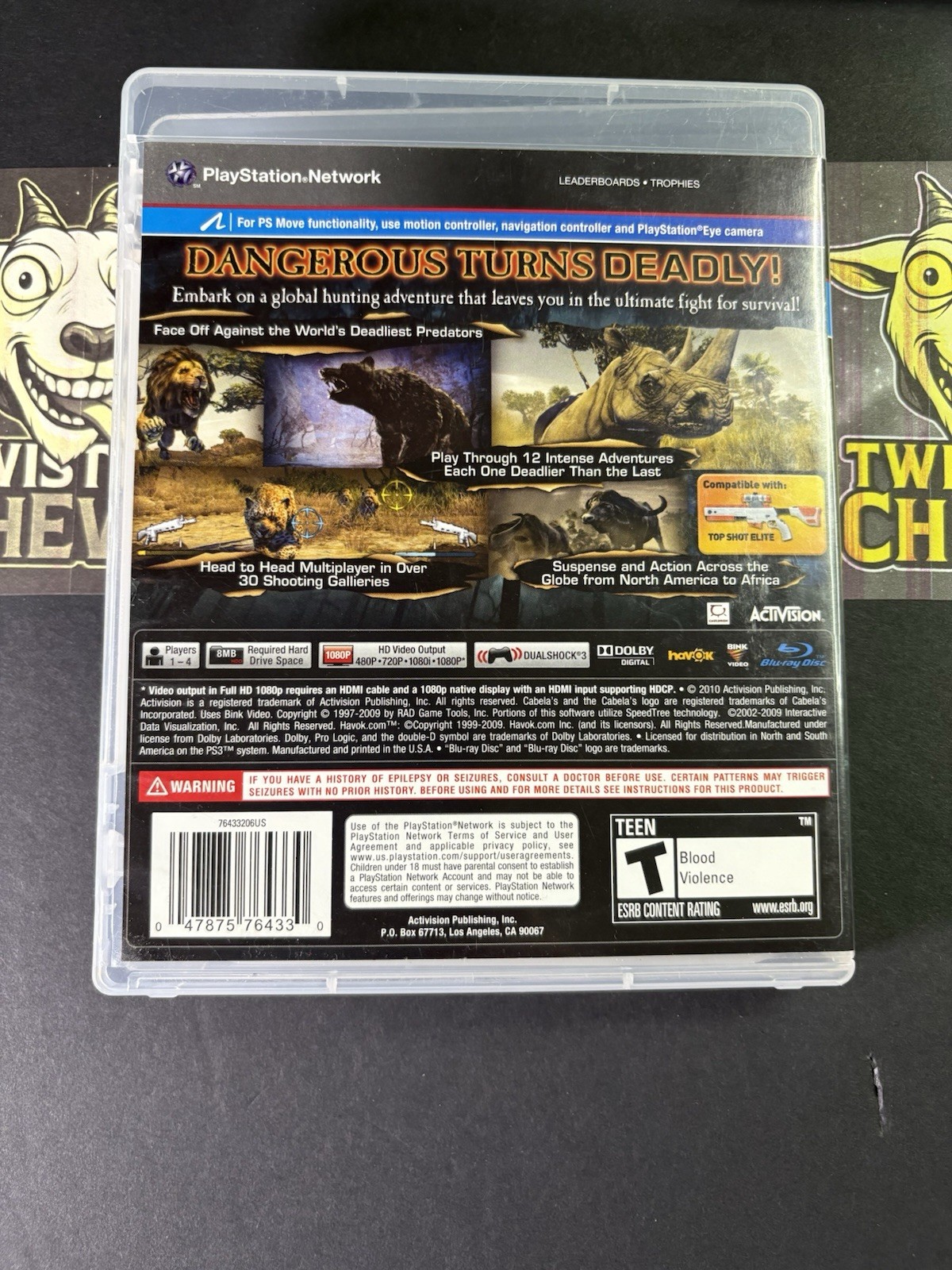 Cabelas Dangerous Hunts 2011 PS3 CIB COMPLETE Excellent Condition PlayStation 3