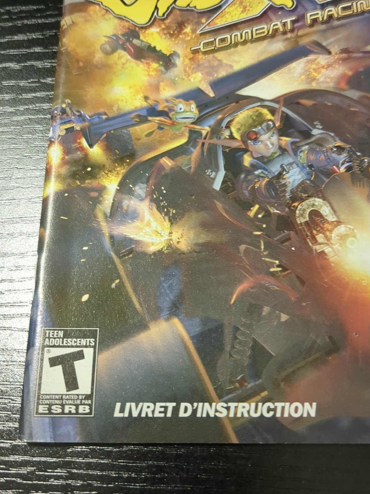 Jak X Combat Racing Original Booklet Manual ONLY Guide Instruction Authentic OEM