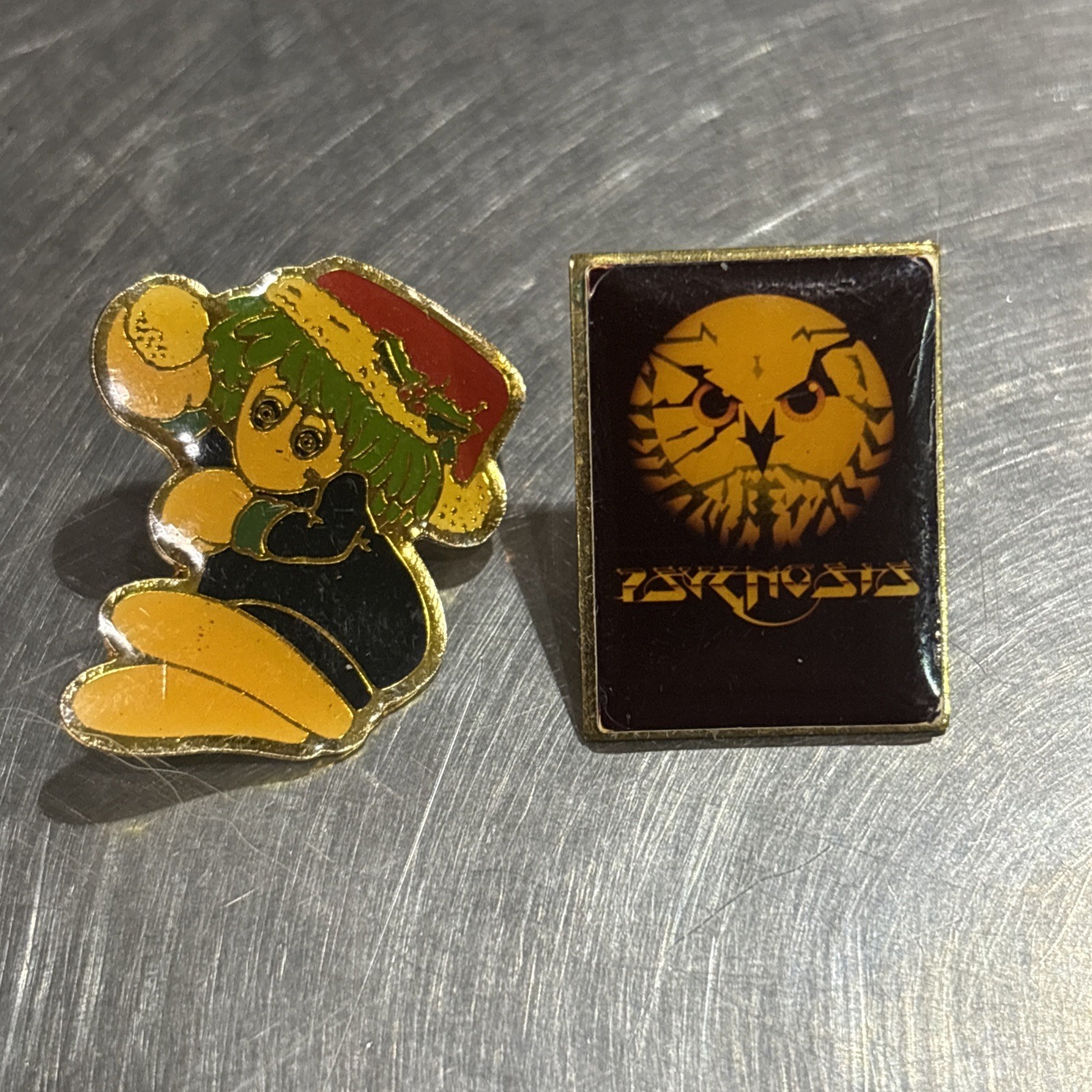 2 PSYGNOSIS LEMMINGS PIN E3 PROMO VERY RARE PLAYSTATION OWL