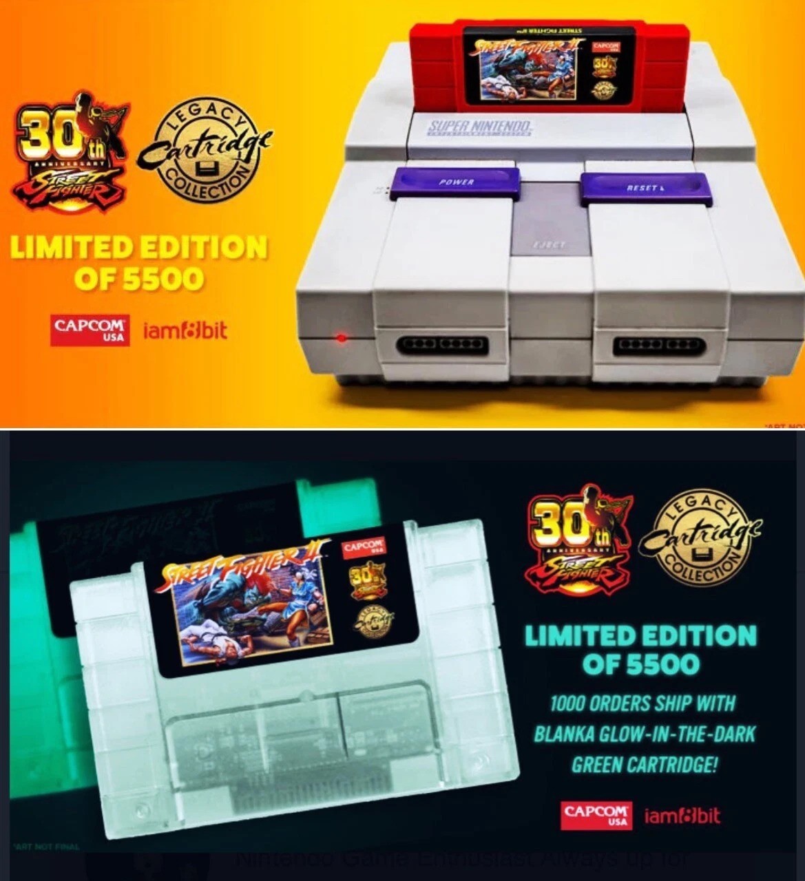 🕹️Street Fighter 2 II 30th Anniversary Legacy Cartridge SNES Iam8bit Capcom NEW