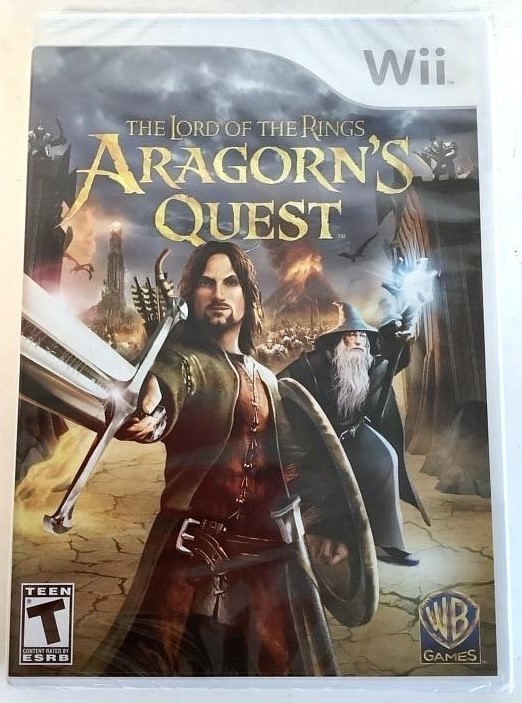 NEW Nintendo Wii THE LORD OF THE RINGS: ARAGON’S QUEST Action Video Game tolkien
