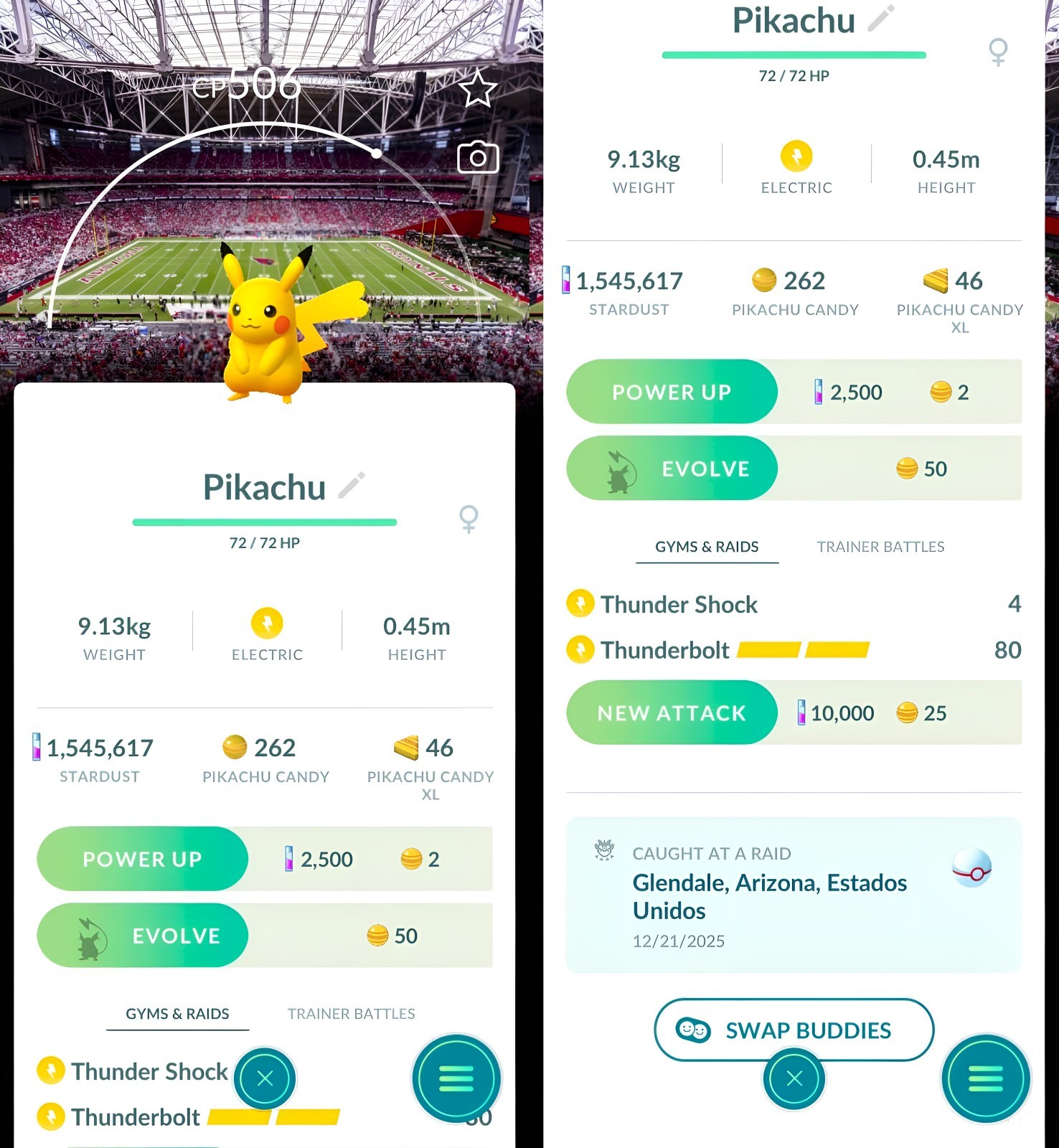 Pikachu with BG Arizona Cardinals | Registered or not | Tr-de Go ✨
