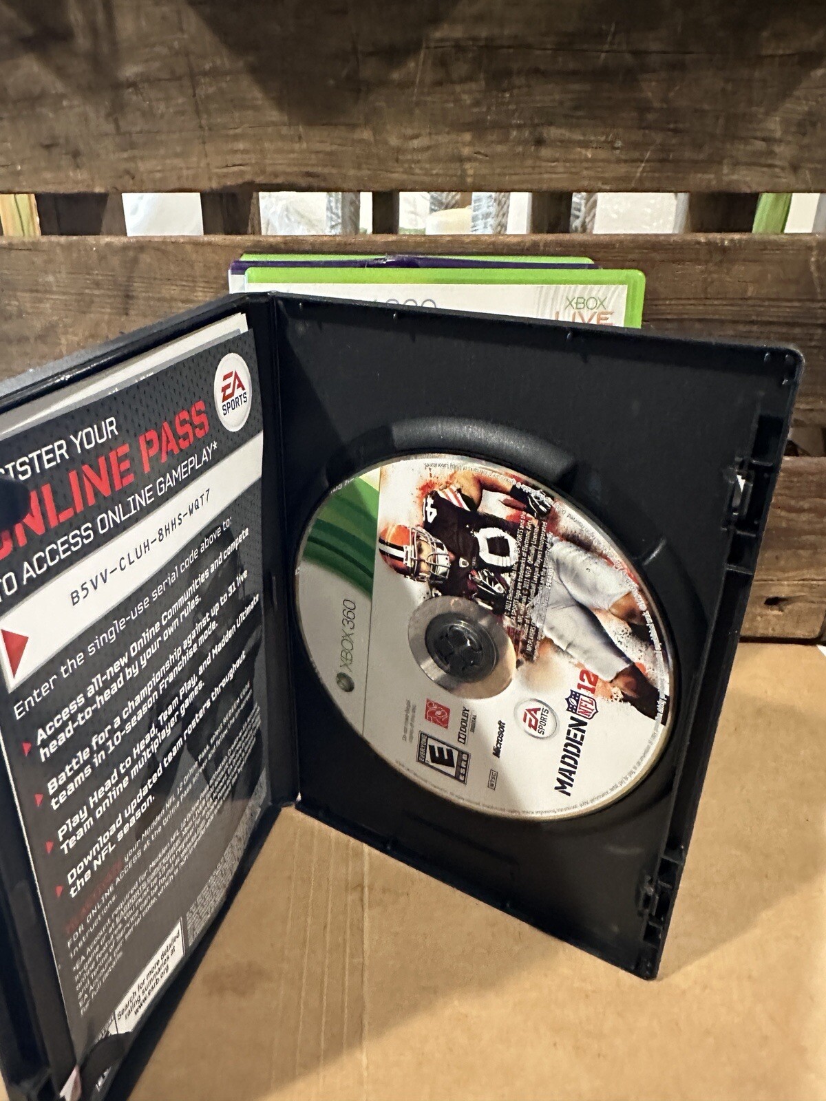 Lot of 8 Xbox 360 Games NBA Live 07, MLB 2K09, NHL 10, Madden 12, Fifa 09