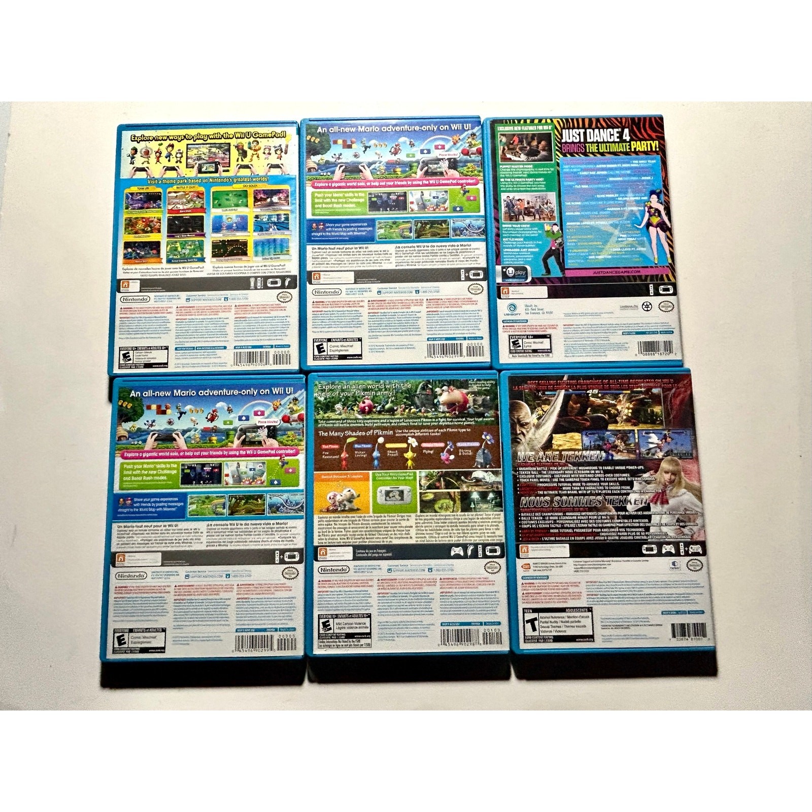 Nintendo Wii U Video Game Bundle Video Game Lot🔥Works! Mario Tekken Pikmin