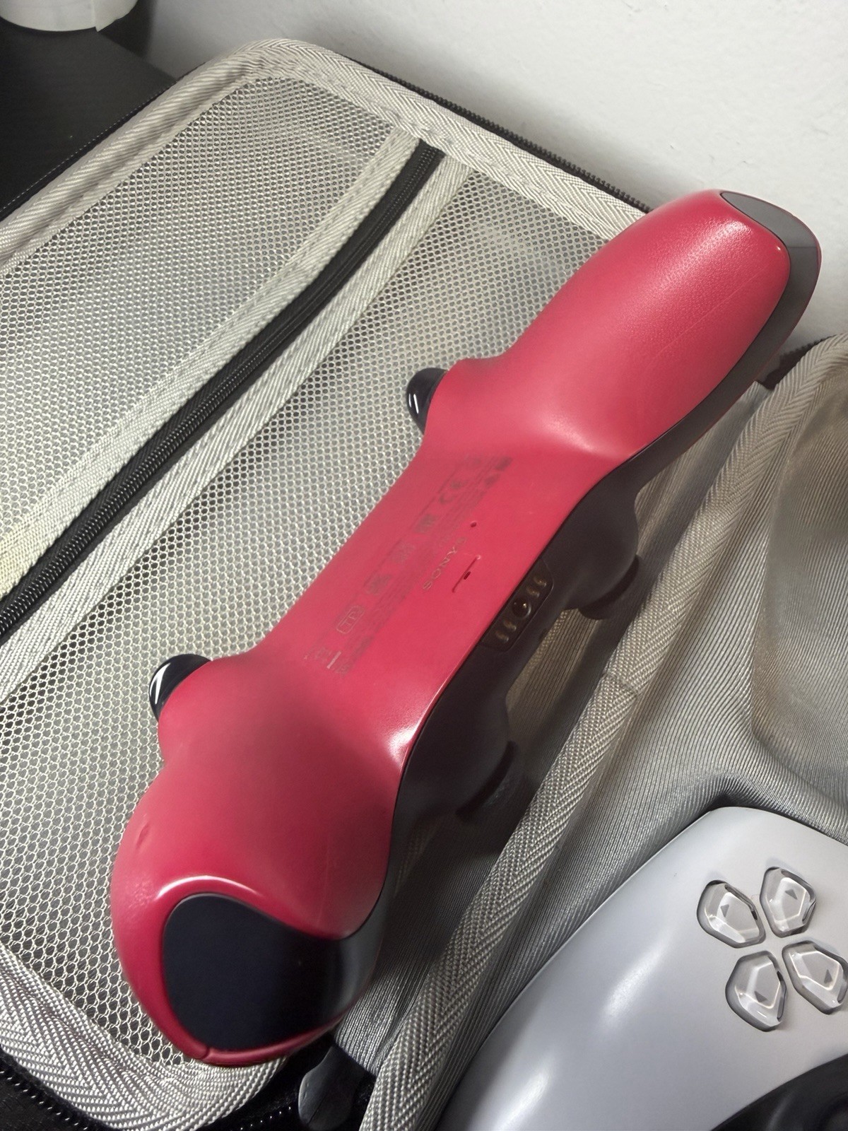 Sony PS5 DualSense Wireless Controller Cosmic Red & White + Carrying Case TESTED