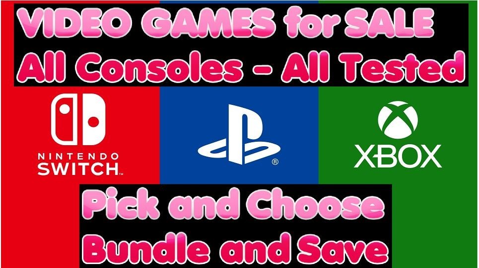 Tested Video Games- All Platforms: PlayStation- Nintendo- XBOX Choose/Bundle/Lot