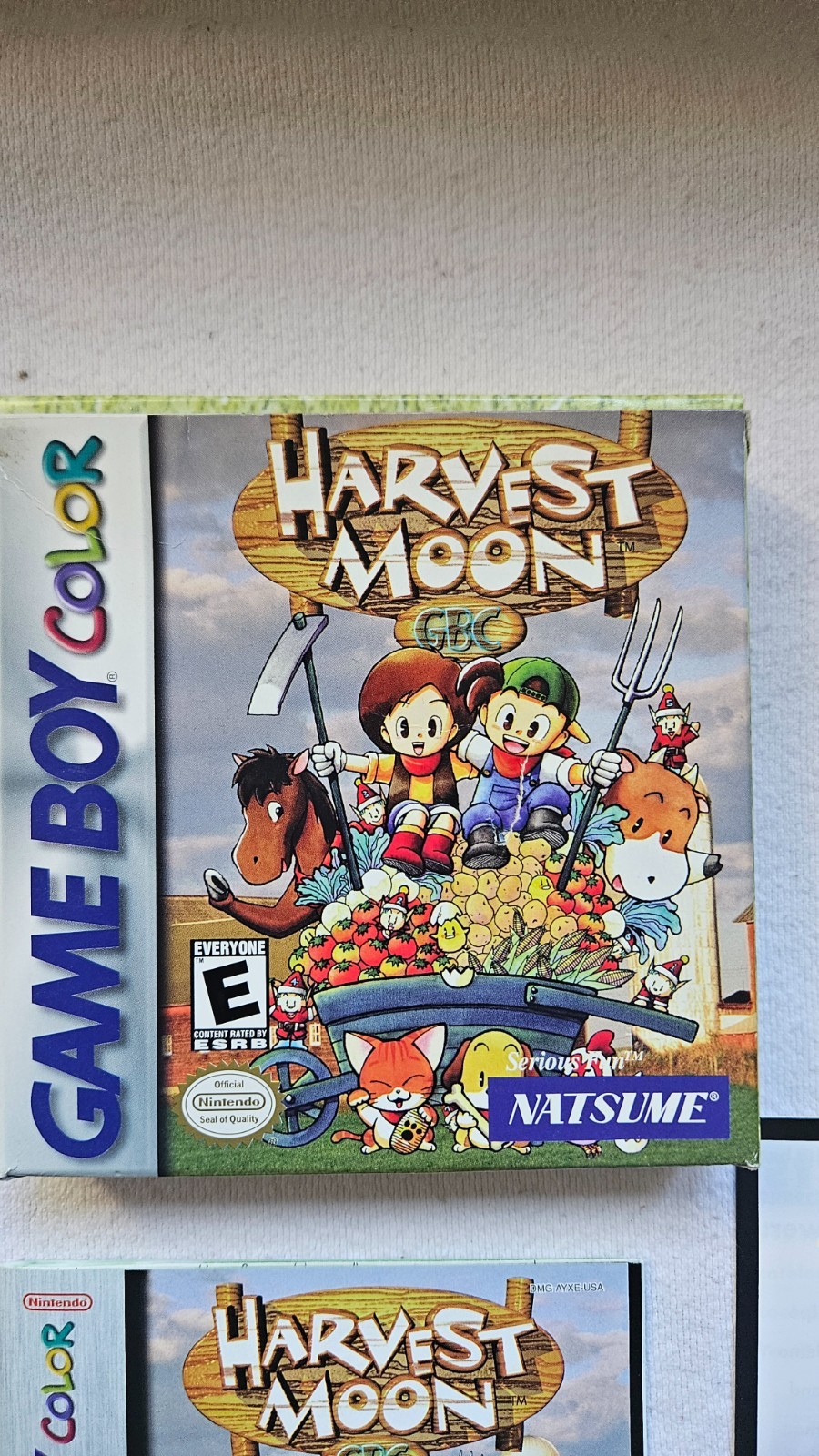 Harvest Moon GBC (Nintendo Game Boy Color, 1999) CiB, Tested and Working