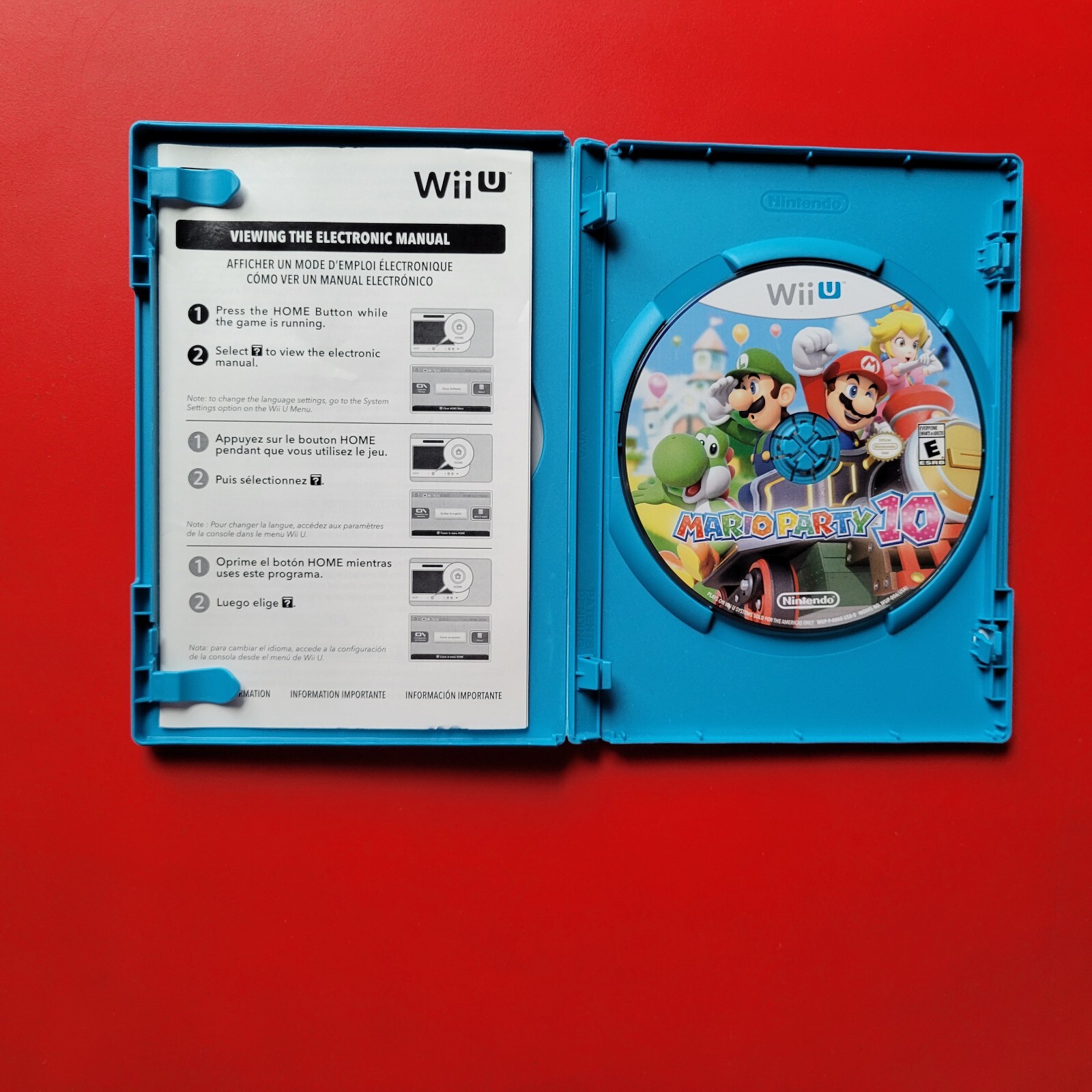 Mario Party 10 Nintendo Wii U Complete Disc & Case Manual Read Description
