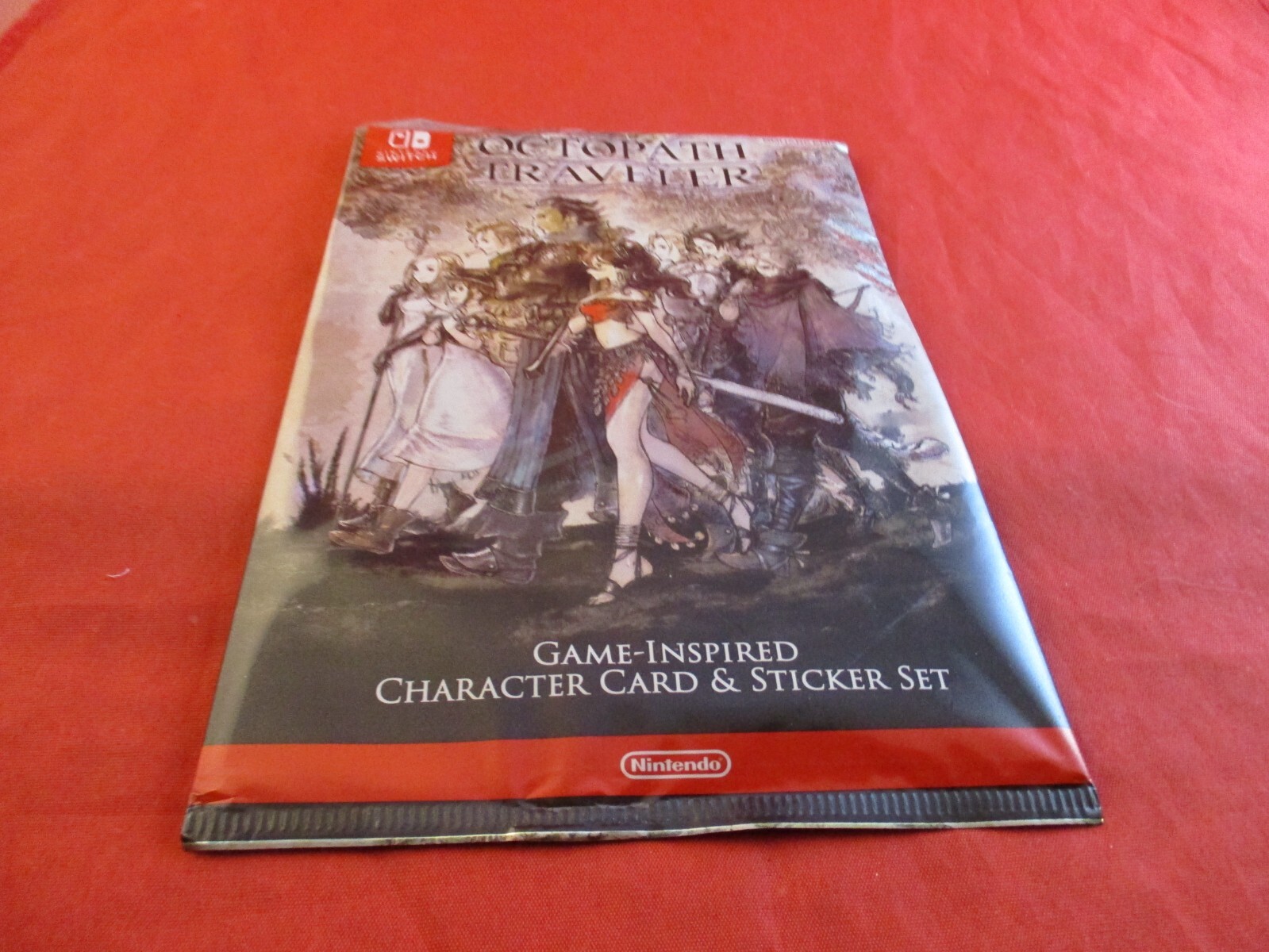 Octopath Traveler Nintendo Switch Promotional Character Card & Sticker Set *NEW*