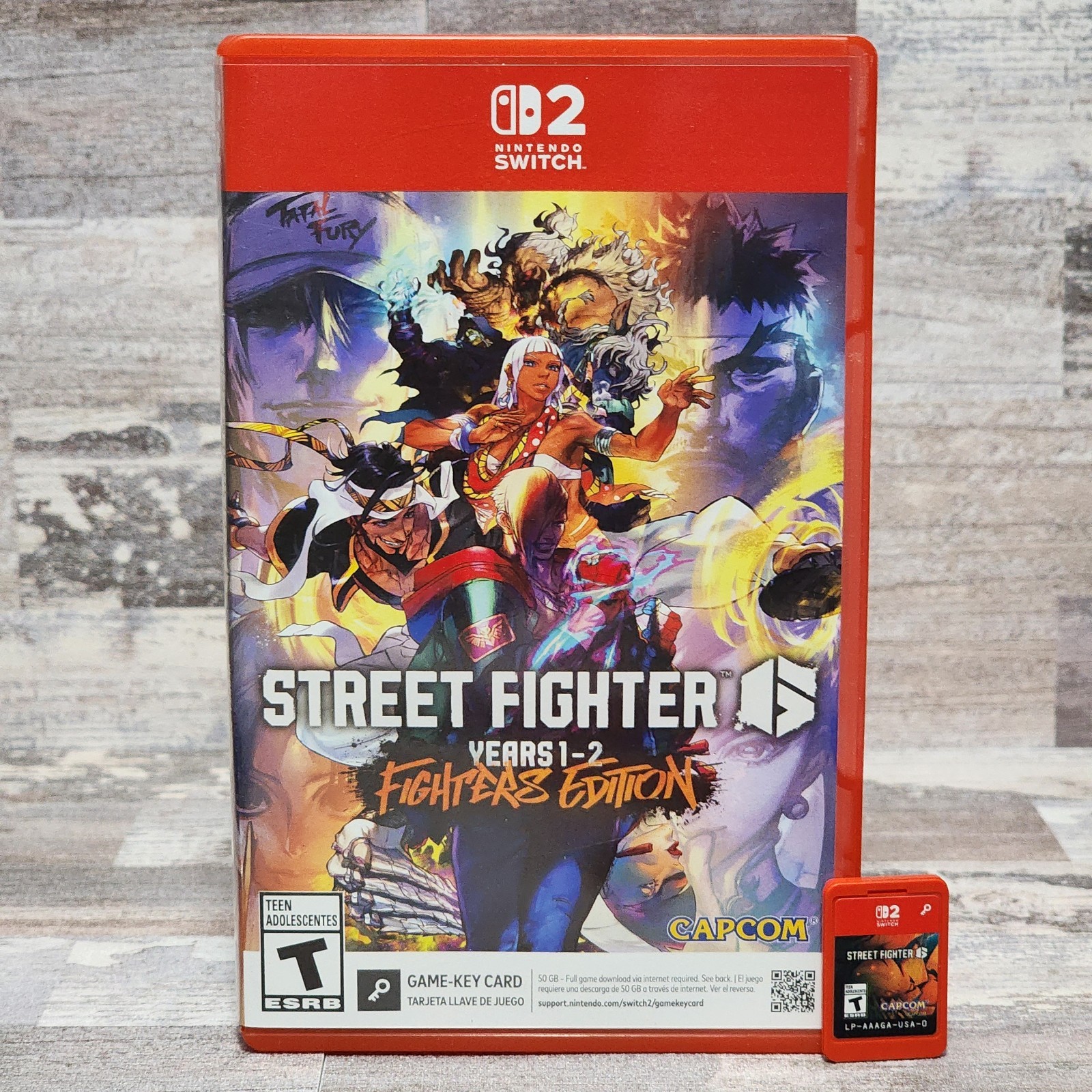 Street Fighter 6 Nintendo Switch 2 Game-Key Card NO DLC INCLUDED