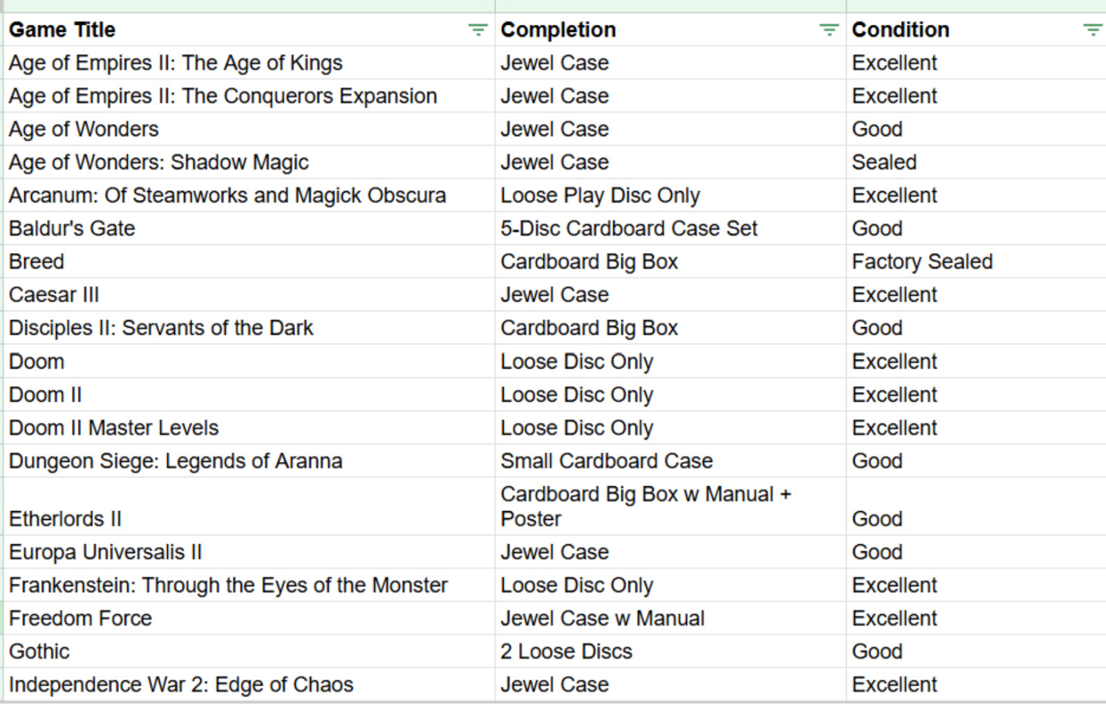 Starting PC Collector lot – 39 games w Many PC Classics in Excellent Condition