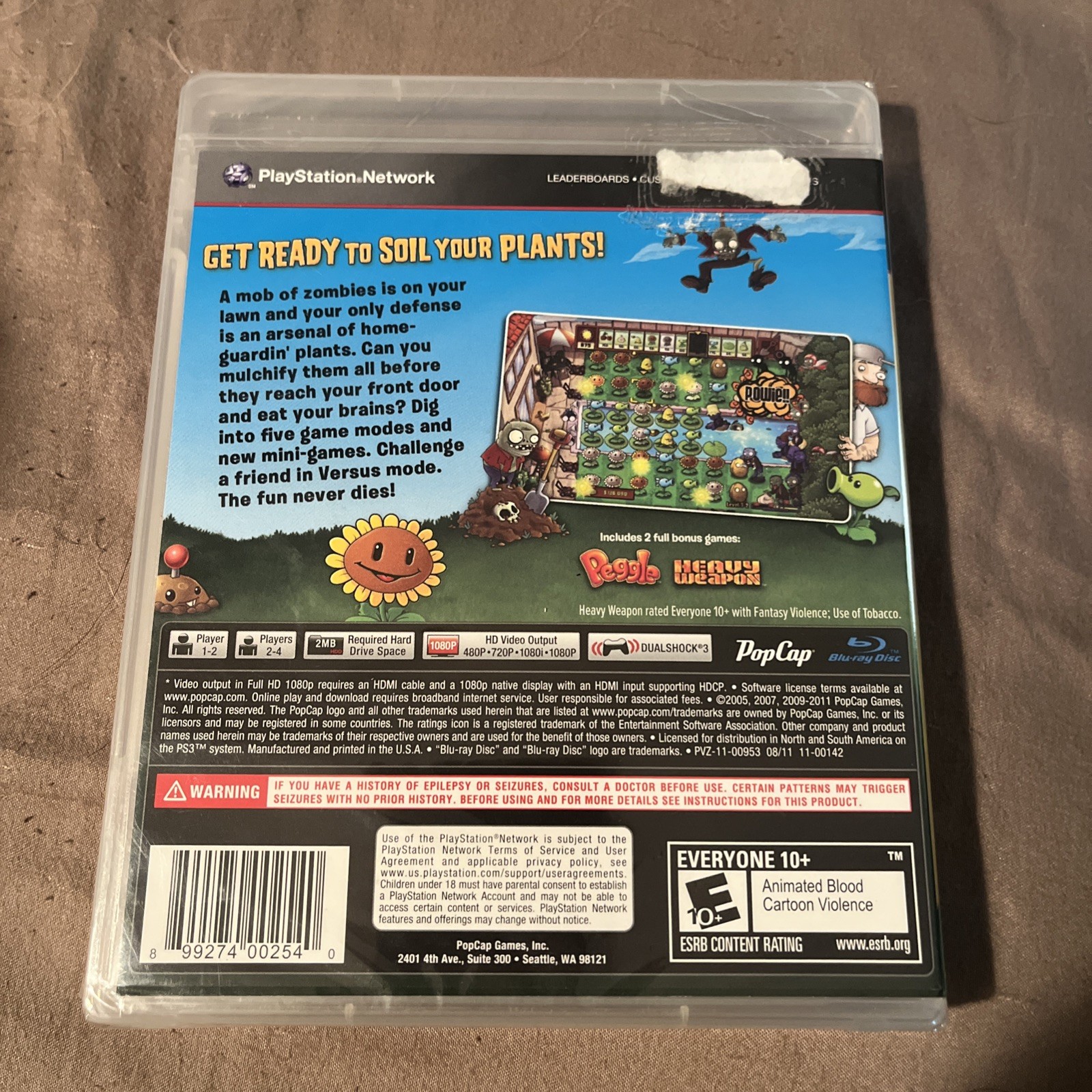 Plants Vs. Zombies – Sony PlayStation 3