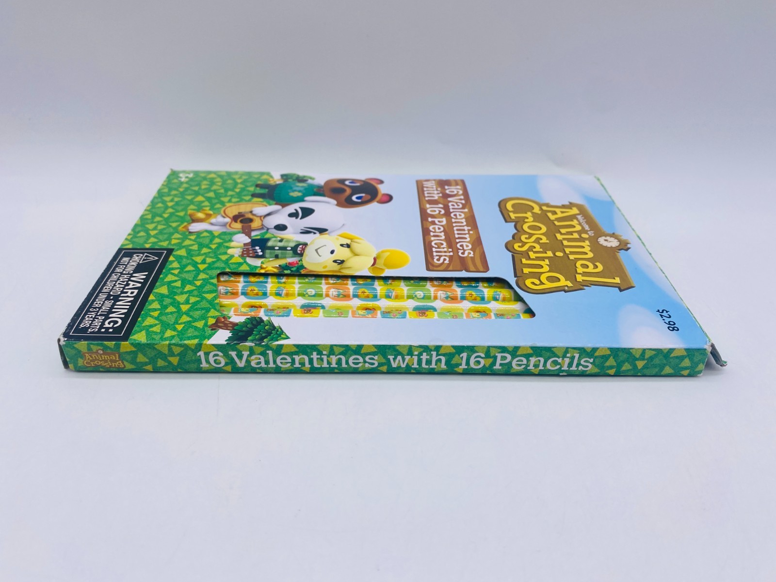 VERY RARE Animal Crossing 16 Count Pencil Valentine Collector Box NEW Open box