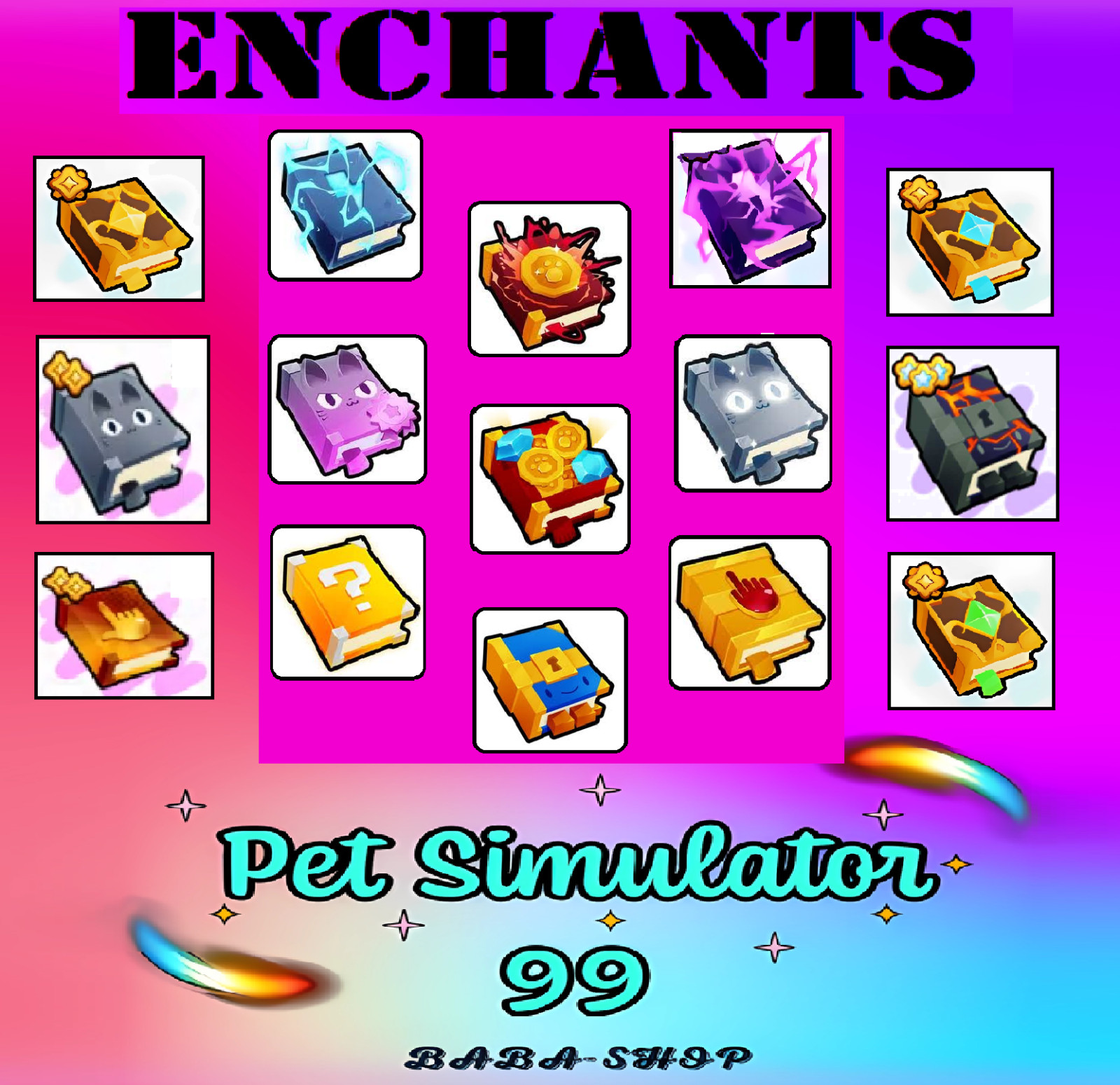 Roblox – PET SIMULATOR 99 – Enchants – PS99 – Fast and Cheap