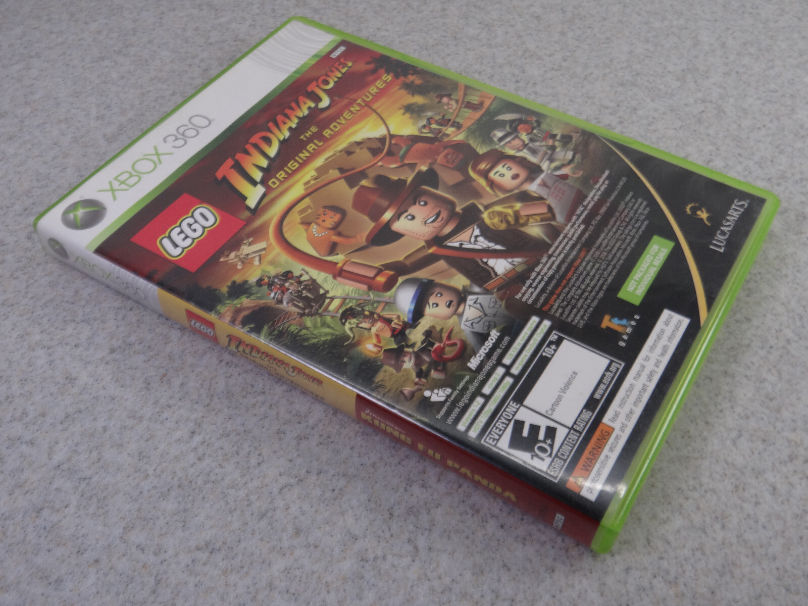 Microsoft Xbox 360 CIB Lego Indiana Jones The Original Adventures and Kung Fu Pa