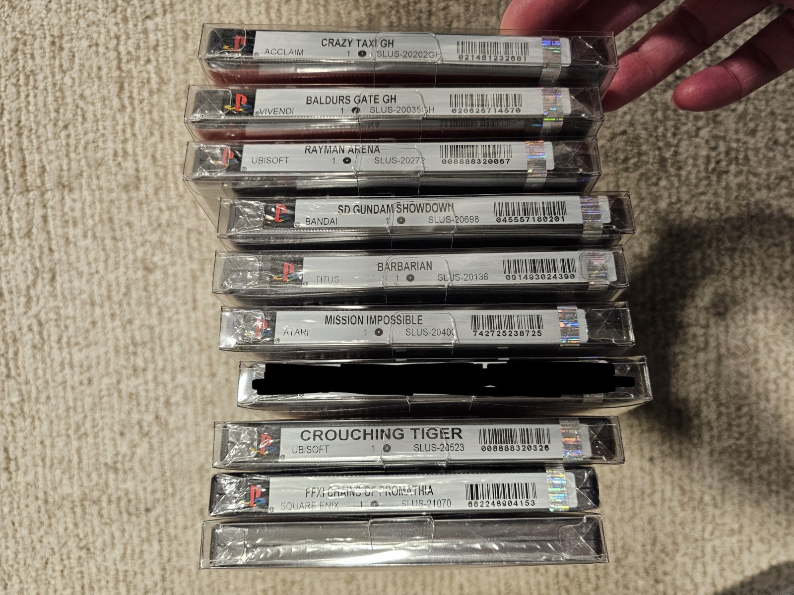 PS2 PlayStation 2 New Sealed Game Lot Final Fantasy Rayman Baldurs Crazy Taxi