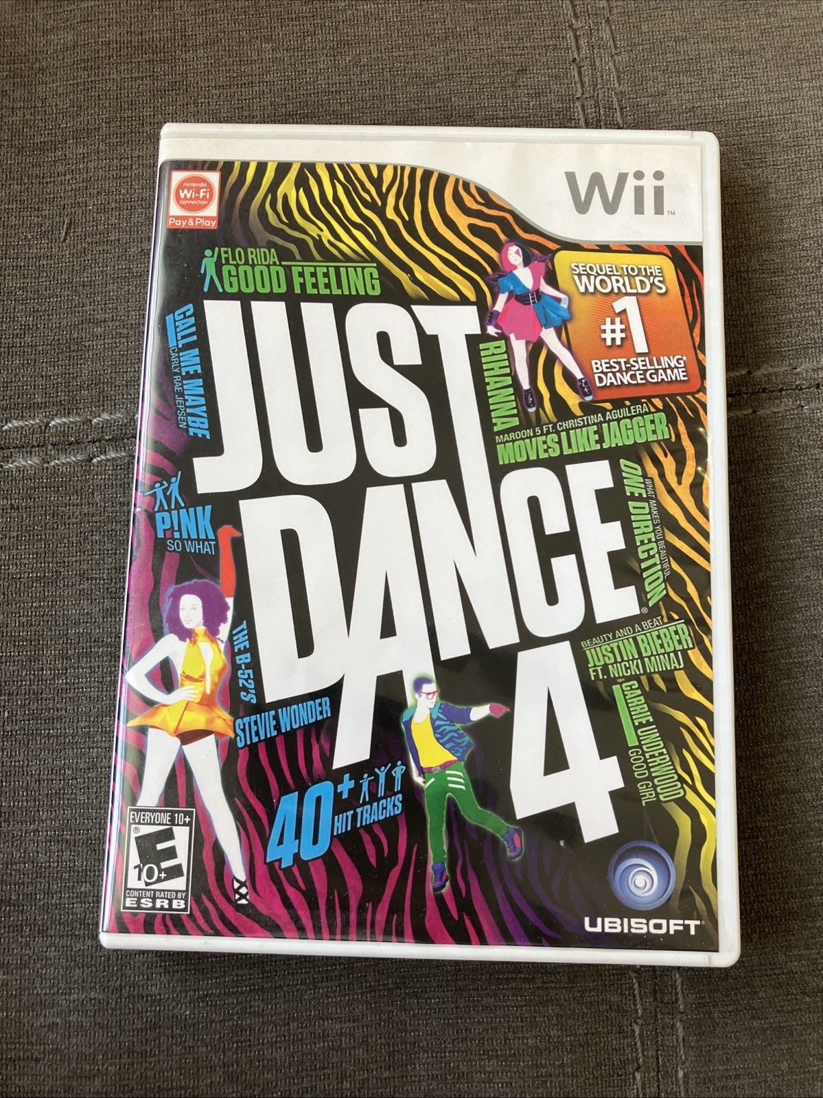 Just Dance 4 (Nintendo Wii, 2012) With Manual