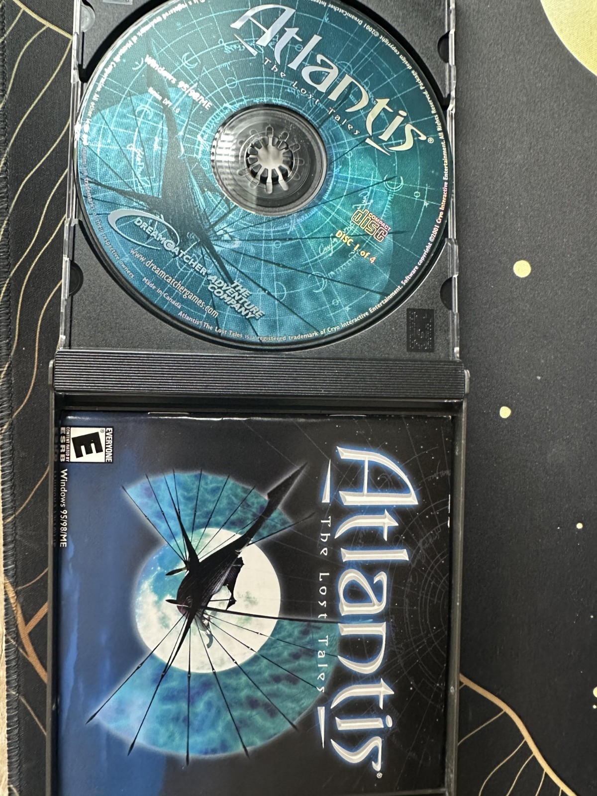 Atlantis: The Lost Tales PC Video Game By CRYO Interaction 1997 4 DVD Disc Set