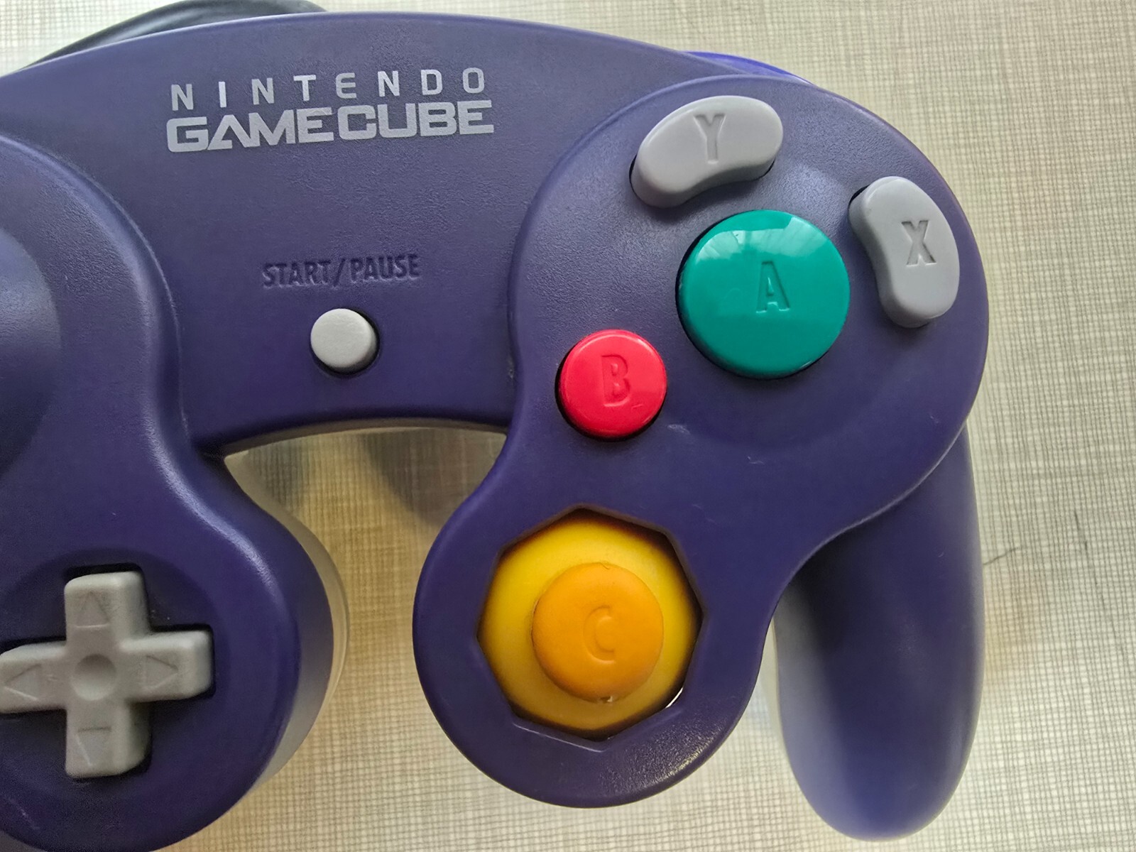 Nintendo Gamecube Controller Indigo Purple Clear Back OEM DOL-003 US SELLER