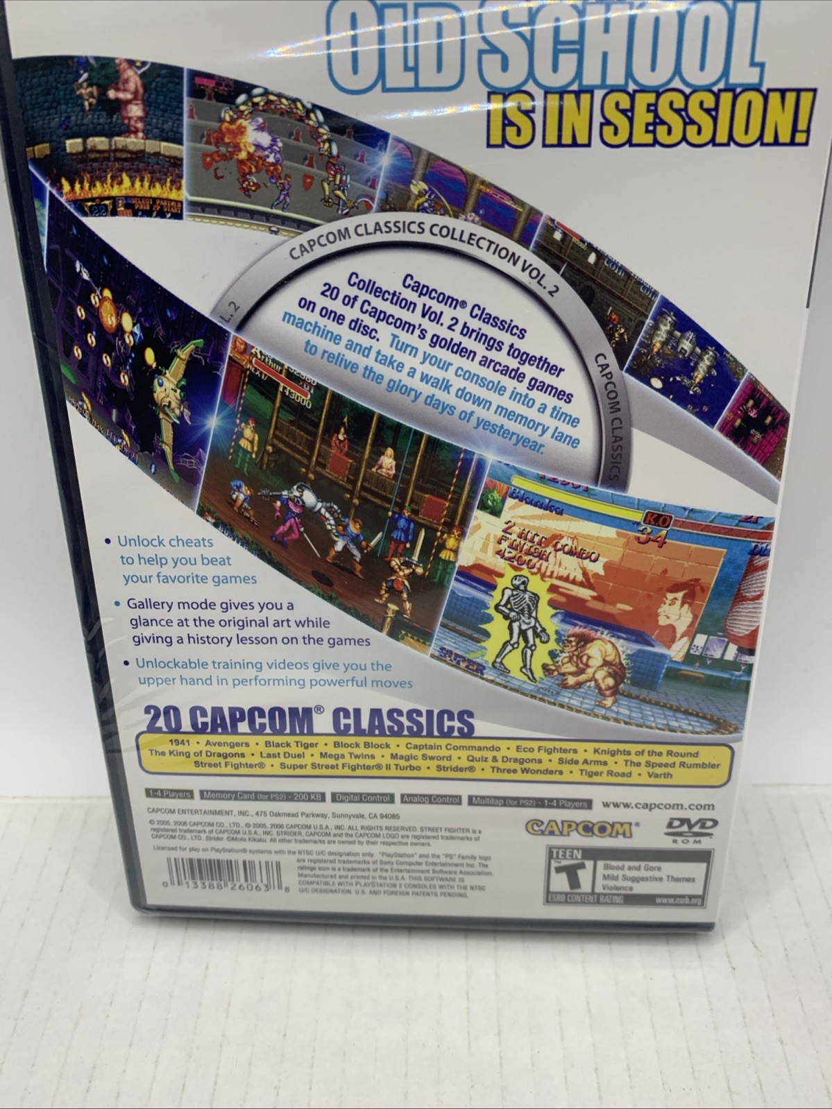Capcom Classics Collection Vol. 2 (Sony PlayStation 2, 2006) Factory Sealed Rare