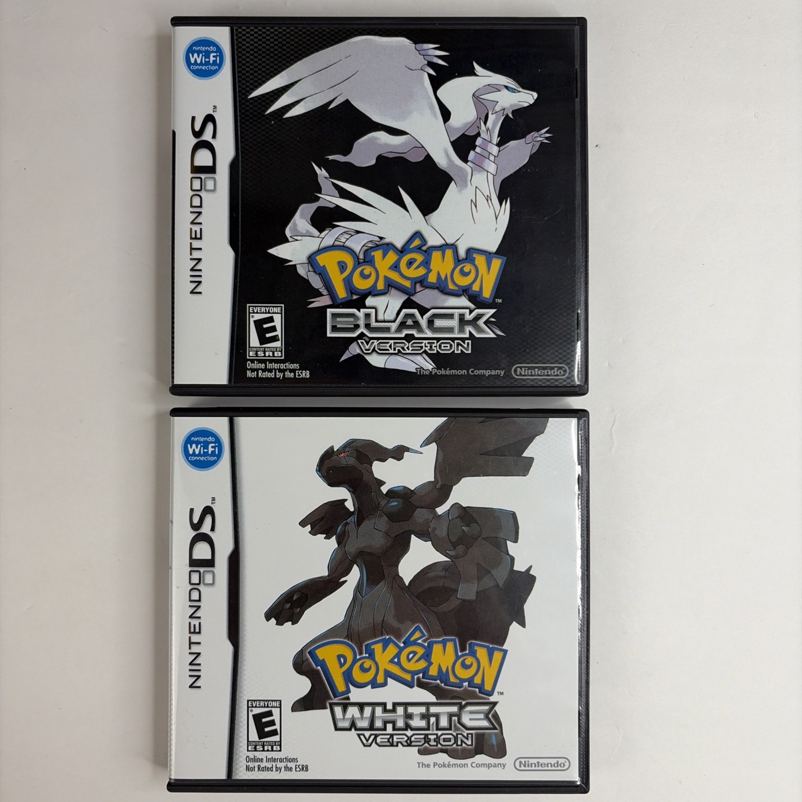 Pokémon Black And White Version In Box Nintendo DS Authentic Lot Of 2 Games