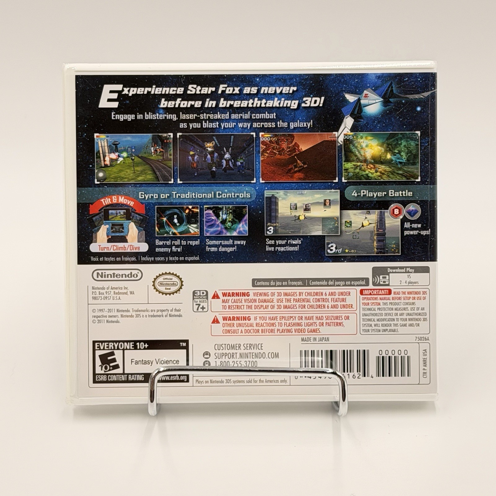 Star Fox 64 3D (Nintendo 3DS, 2011) NEW UNOPENED RARE First-Print White Label