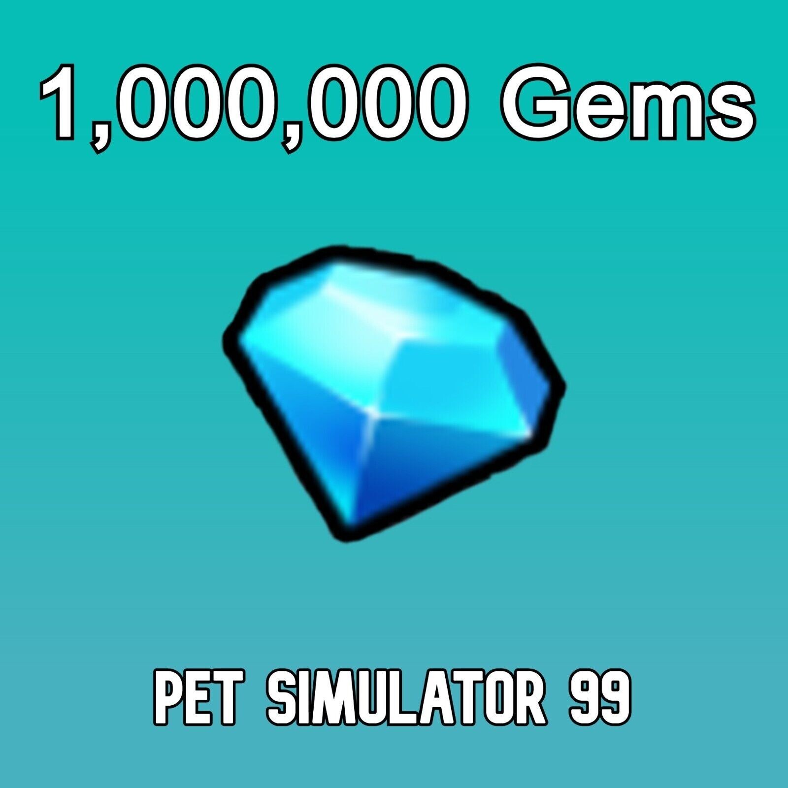 Pet Simulator 99 (PS99) – 10k/100k/1M Gems or Diamonds – FAST & CHEAP