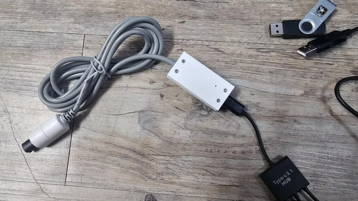 Sega Dreamcast USB Adapter USB4MAPLE MOUSE/KEYBOARD/PS3/XBOX360 White