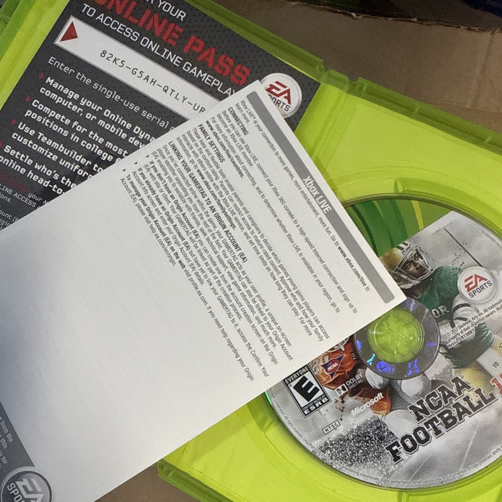 NCAA Football 13 Microsoft Xbox 360 Complete W/ Manual CIB Tested Working