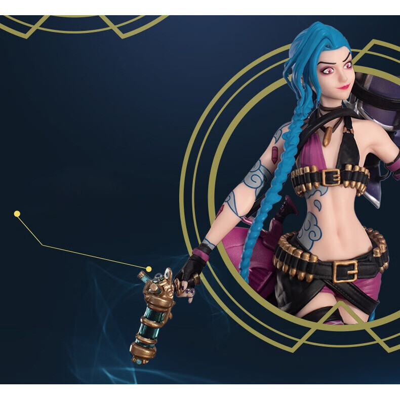 League of Legends LOL Jinx Pen Figure Model Riot Games Official Merchandise