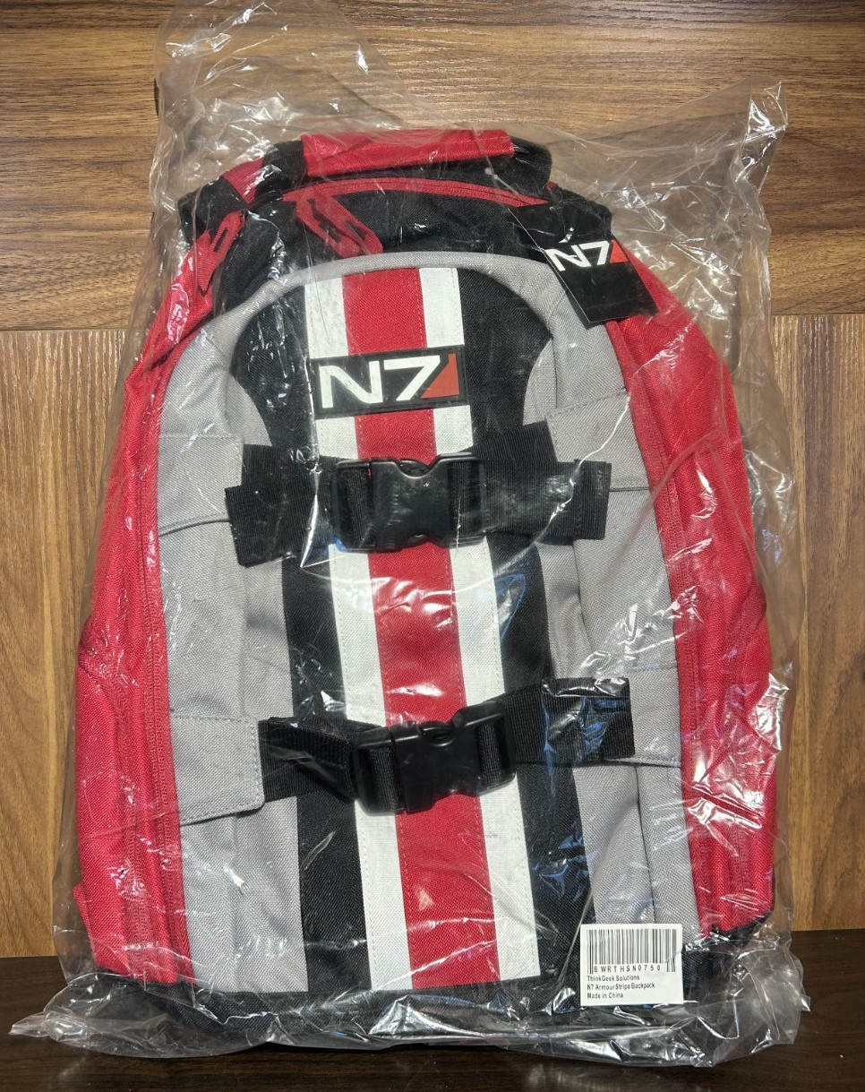Mass Effect N7 Stripe Tactical Backpack – Brand New With Tags – Official BioWare