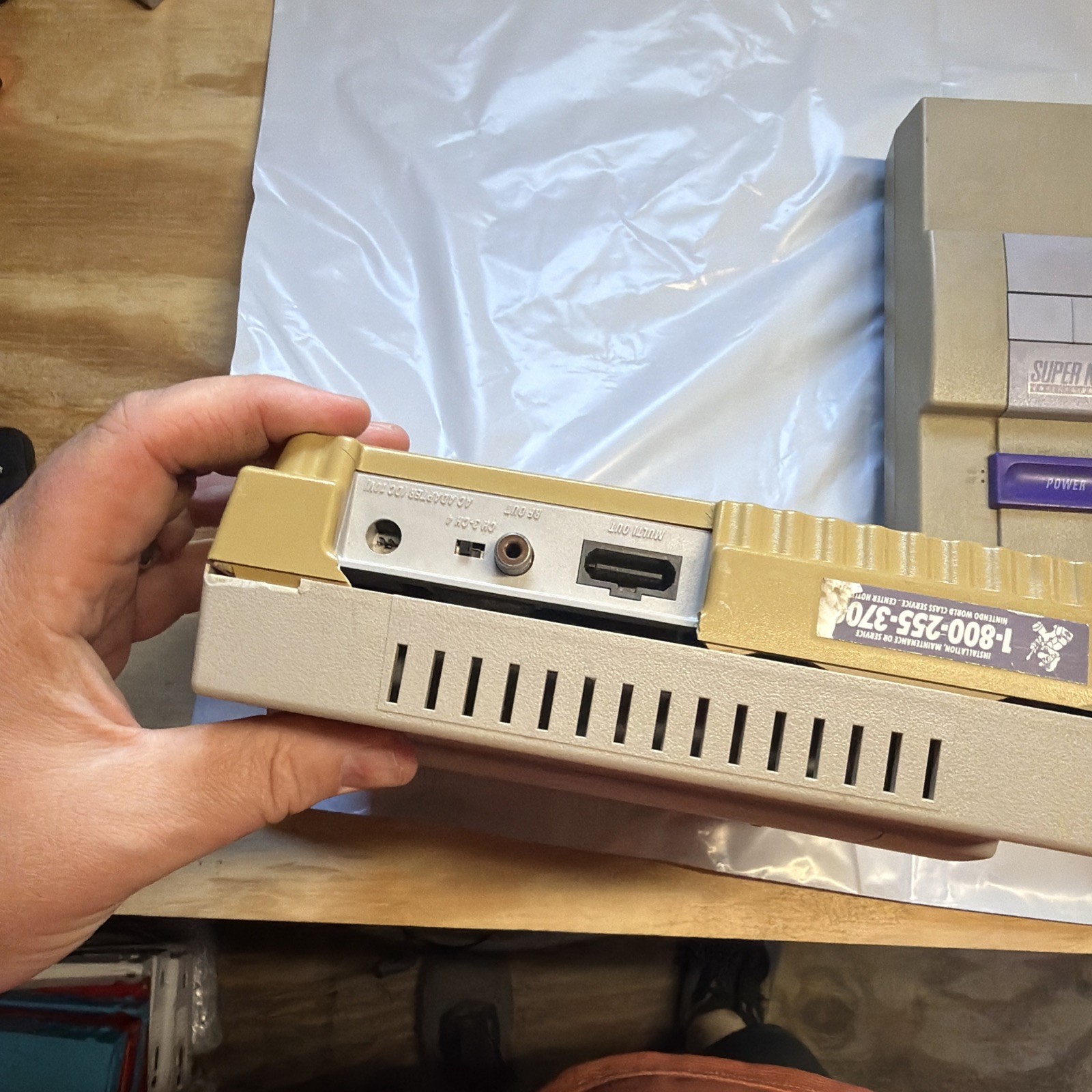 Lot of 2 Nintendo Super Nintendo SNES Consoles OEM For Parts Repair No Power