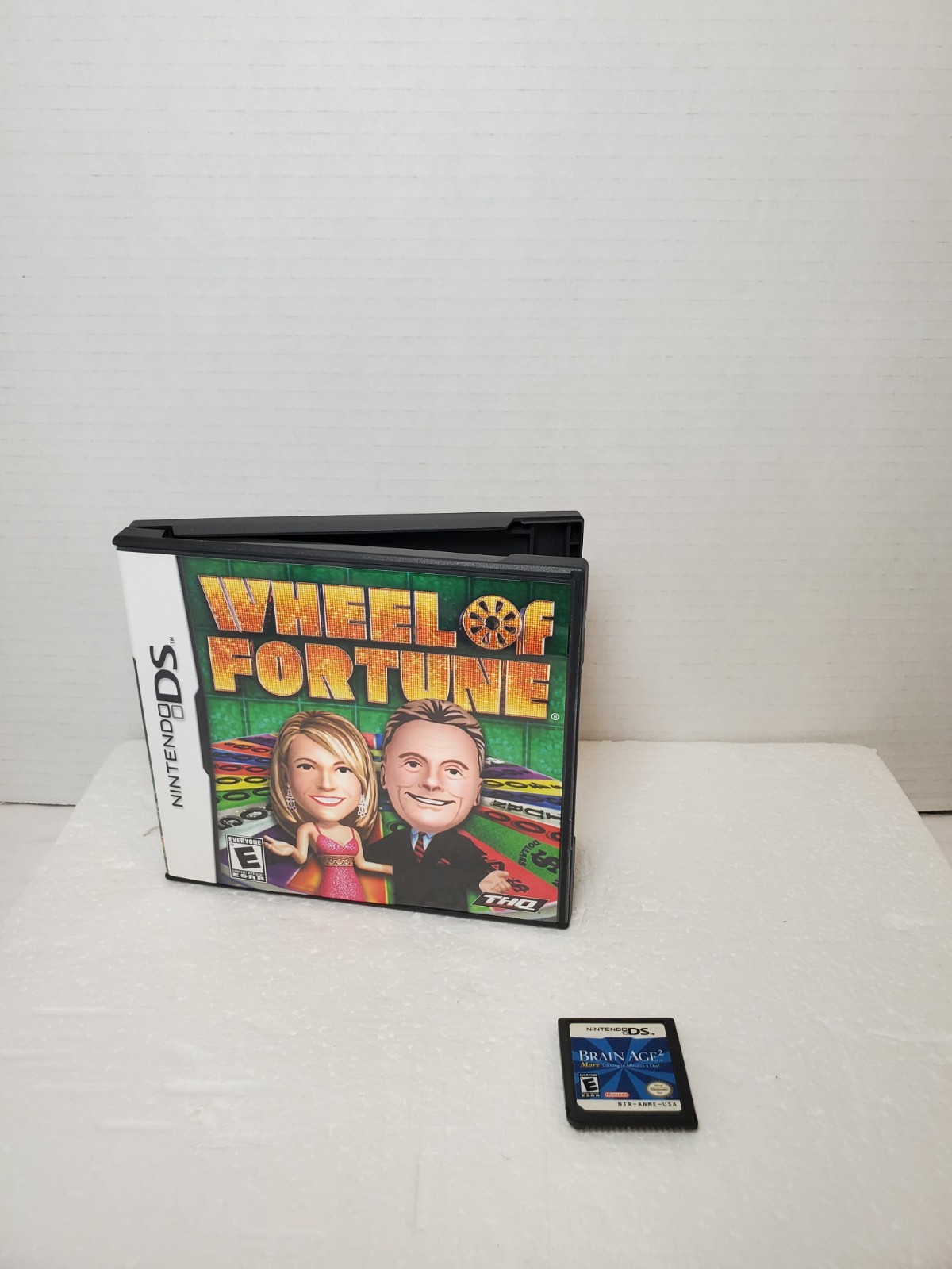 Nintendo DS Lite Onyx Black (USG-001) with Charger Stylus & 2 Games TESTED ✅️