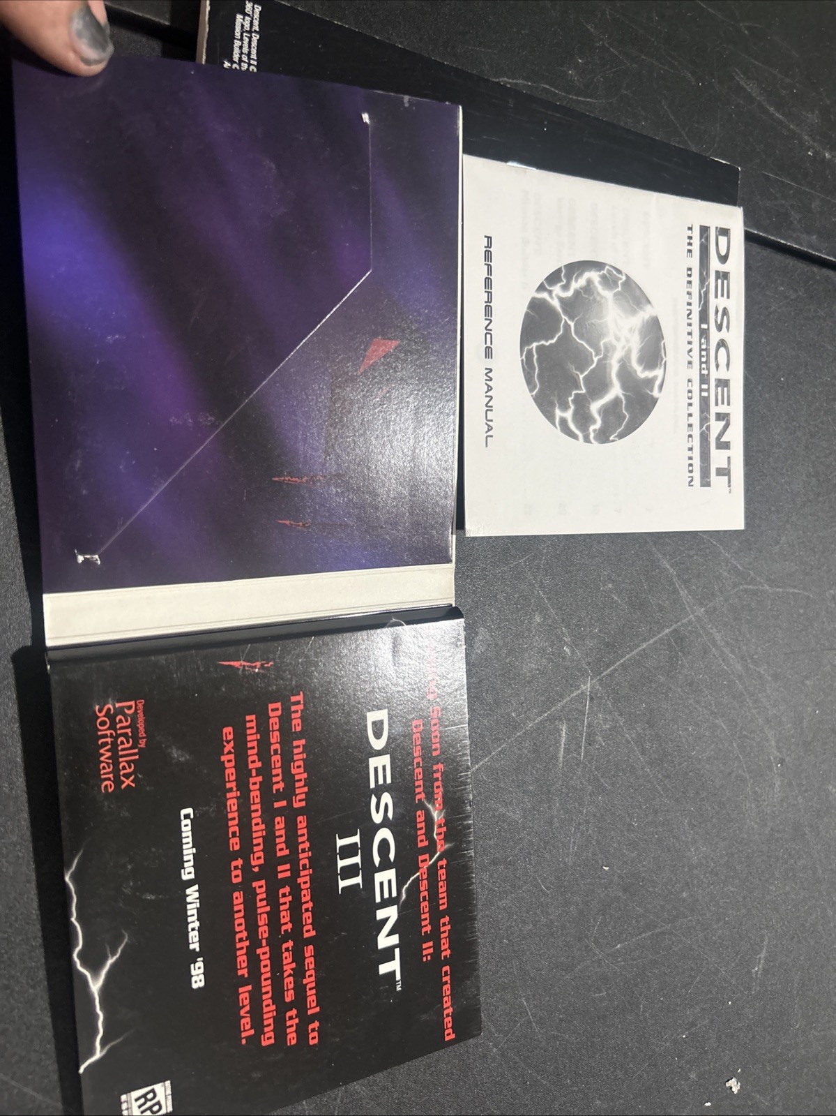 Descent I 1 & II 2: The Definitive Collection (Windows PC 1997) W/Manual 3-Disc