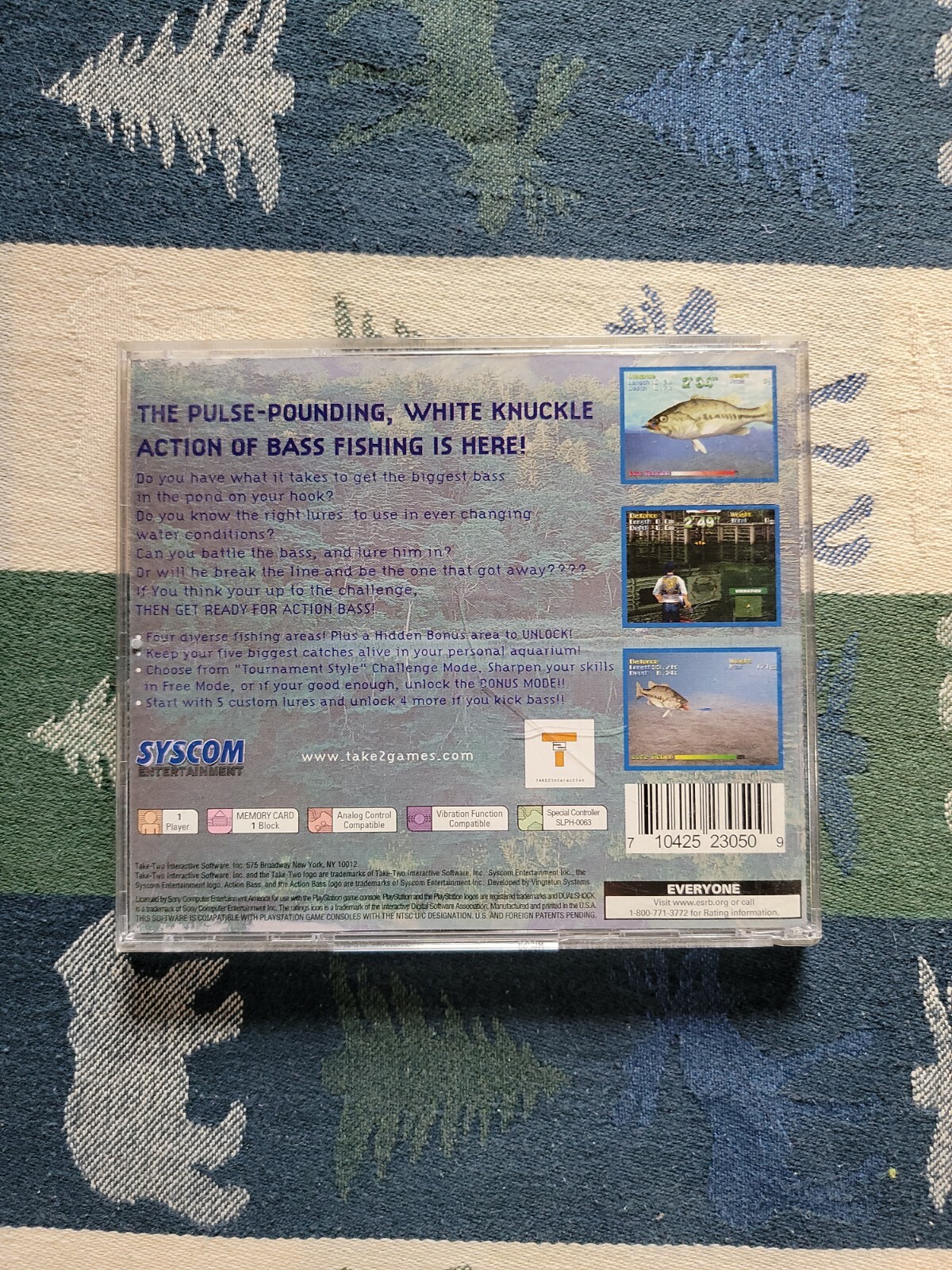 Sony Playstation 1 PS1 Action Bass Take 2 Interactive One