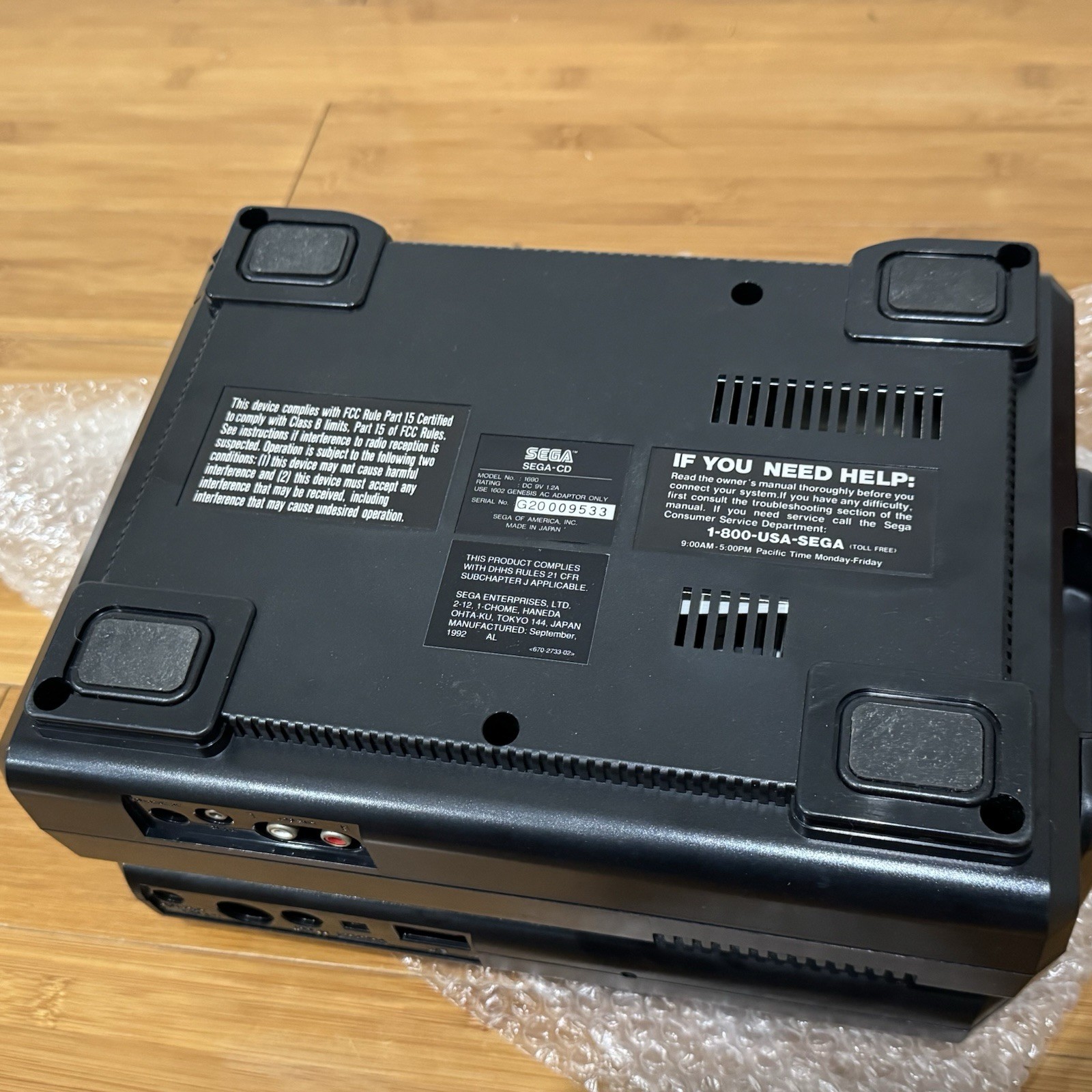 SEGA CD Model 1 + Genesis Working Tested! RARE JVC TRANSPORT! OEM CONTROL POWER