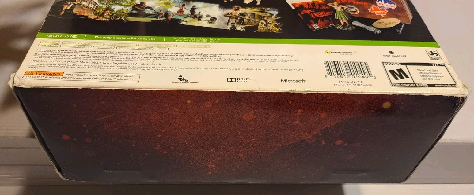 NEW Dead Island Riptide Collector Rigor Mortis Edition Playstation XBOX 360 game