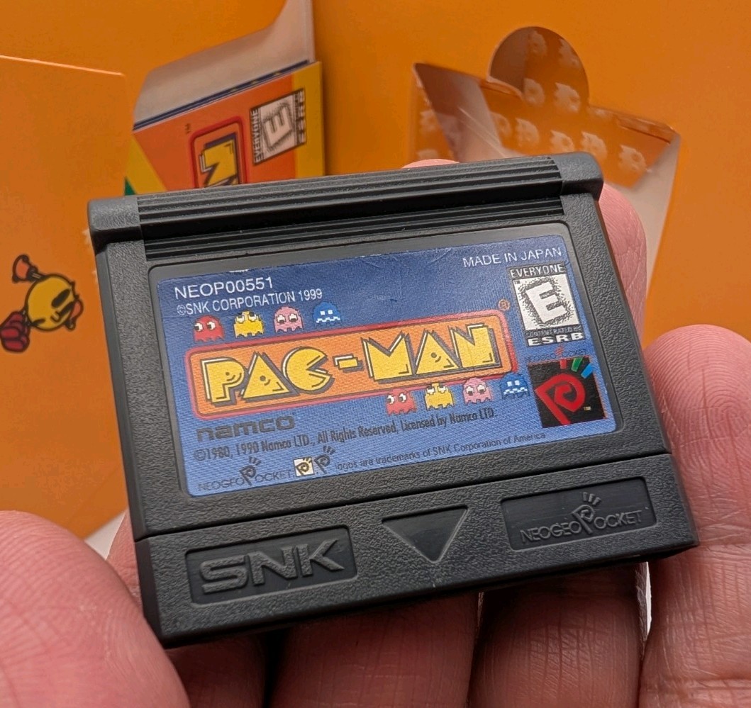 PAC-MAN [Neo Geo Pocket Color NGPC] US CIB w/Sealed 3-Ring Set, NEAR MINT TESTED