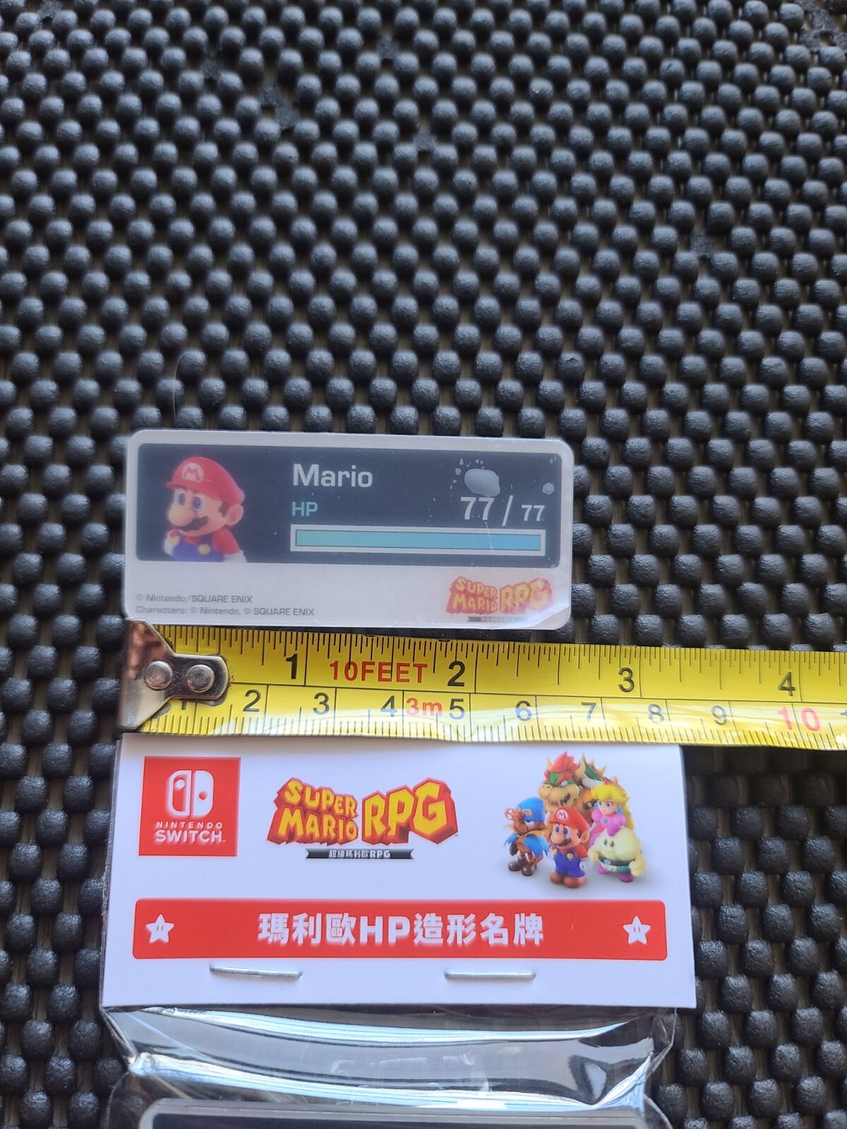 Nintendo Super Mario RPG HP Bar Hong Kong Preorder Bonus Rare Promo SWITCH NES