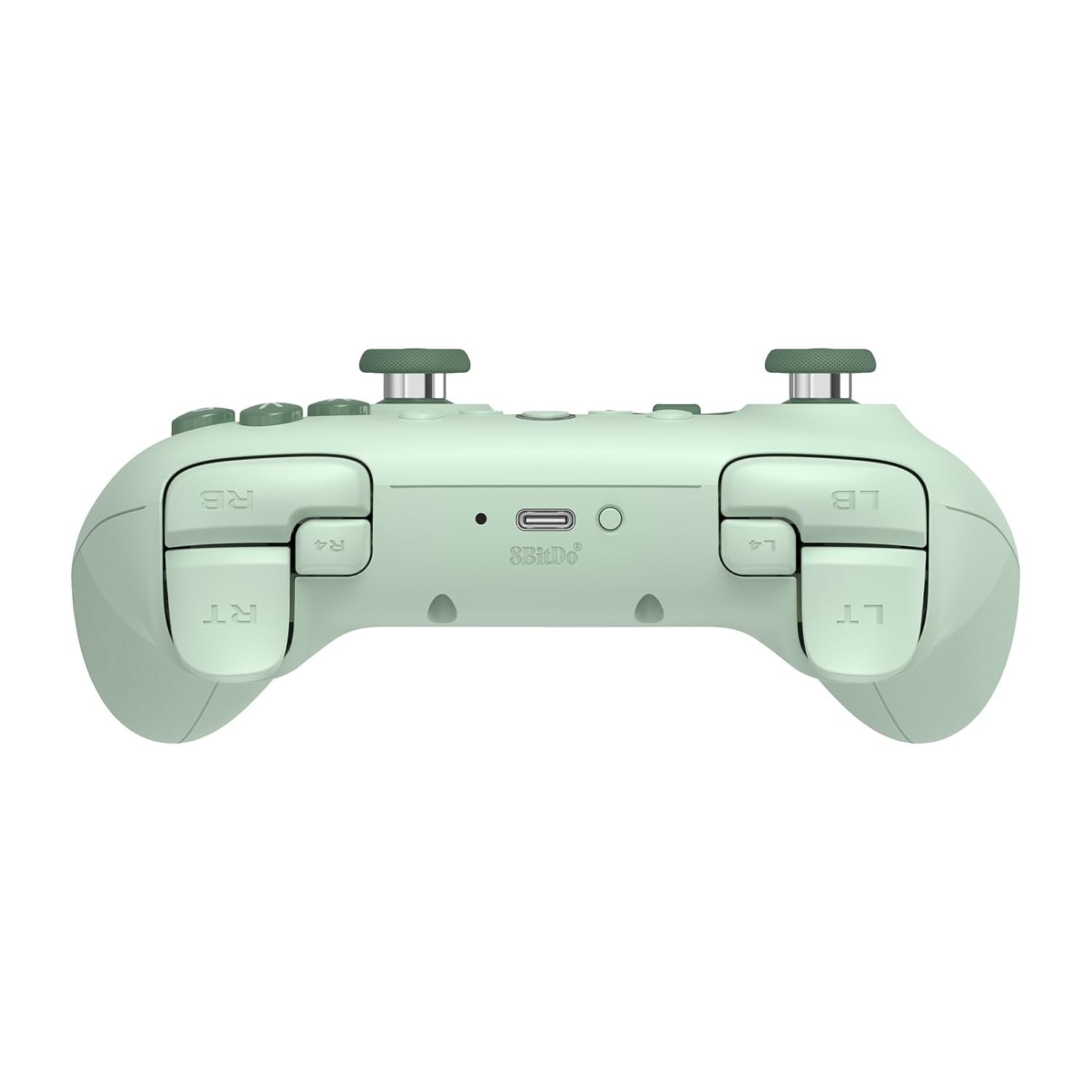 Wireless Gamepad for Windows Android 14 Buttons Hall Effect Joysticks Green
