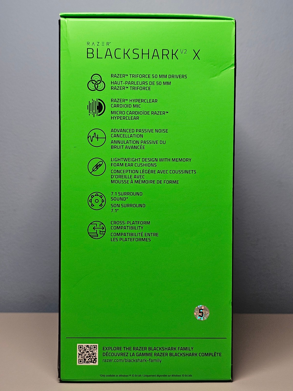 Razer BlackShark V2 X Multi-Platform Wired Esports Headset -New! Sealed!