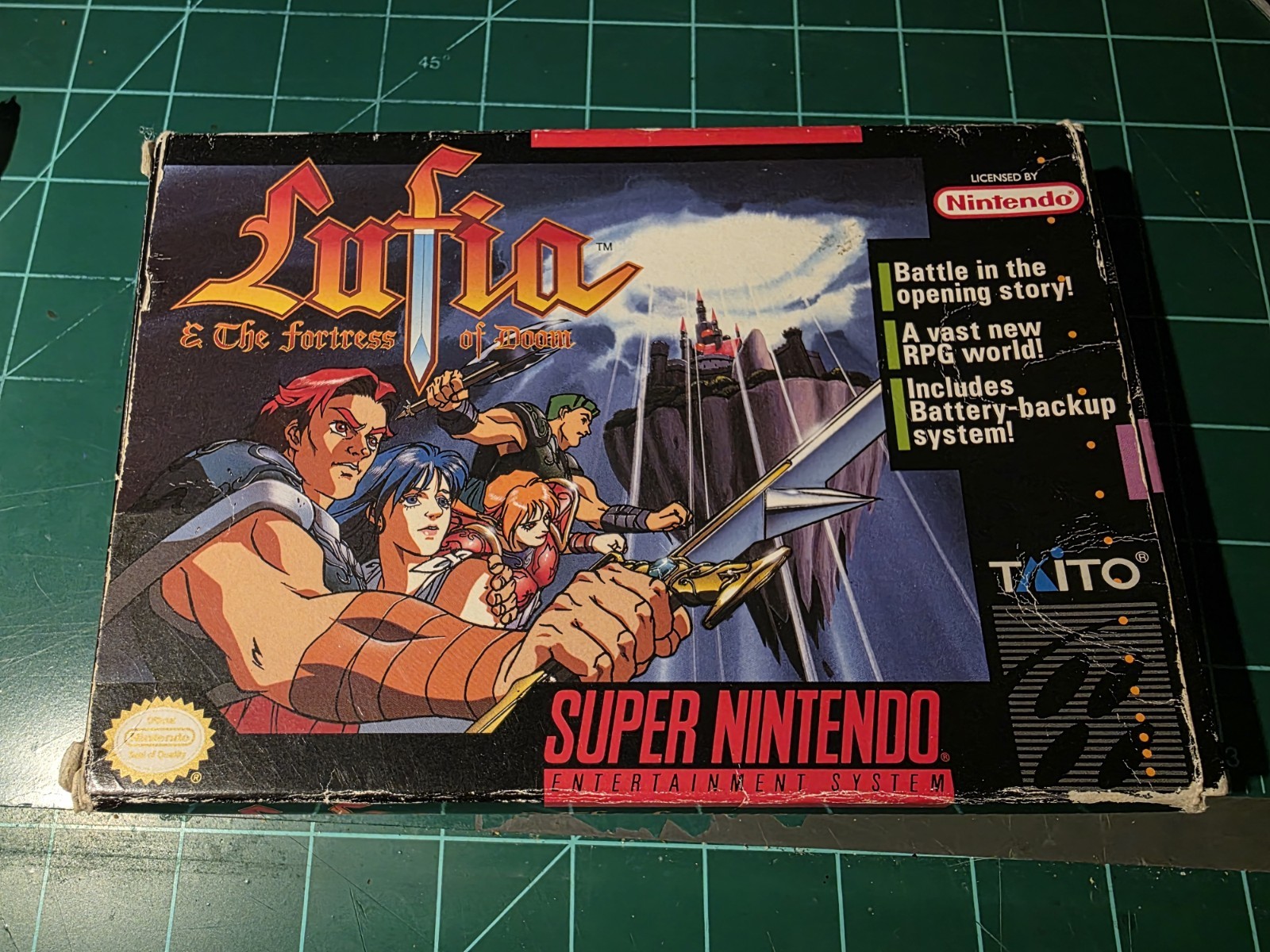 Lufia & the Fortress of Doom Nintendo SNES Boxed WORKS SEE PICS!!! No Man Or Map