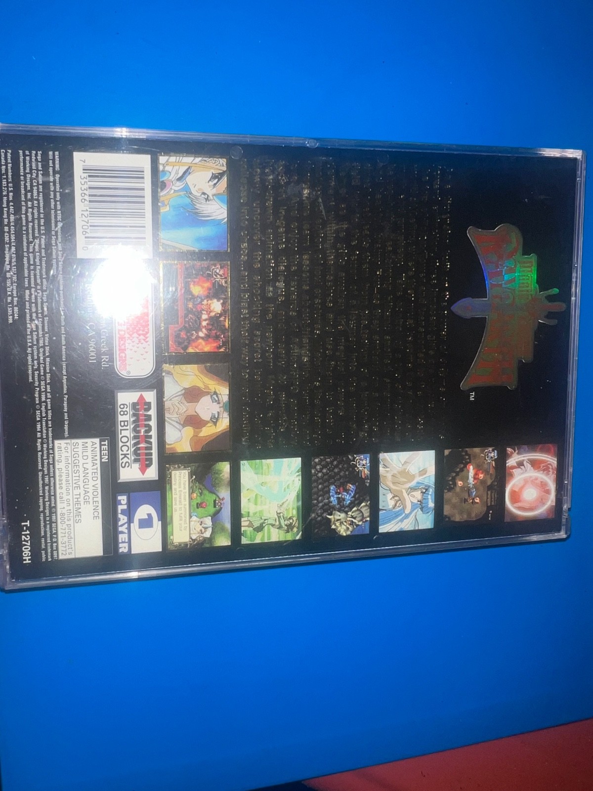 Magic Knight Rayearth for Sega Saturn! US Version in case with manual.