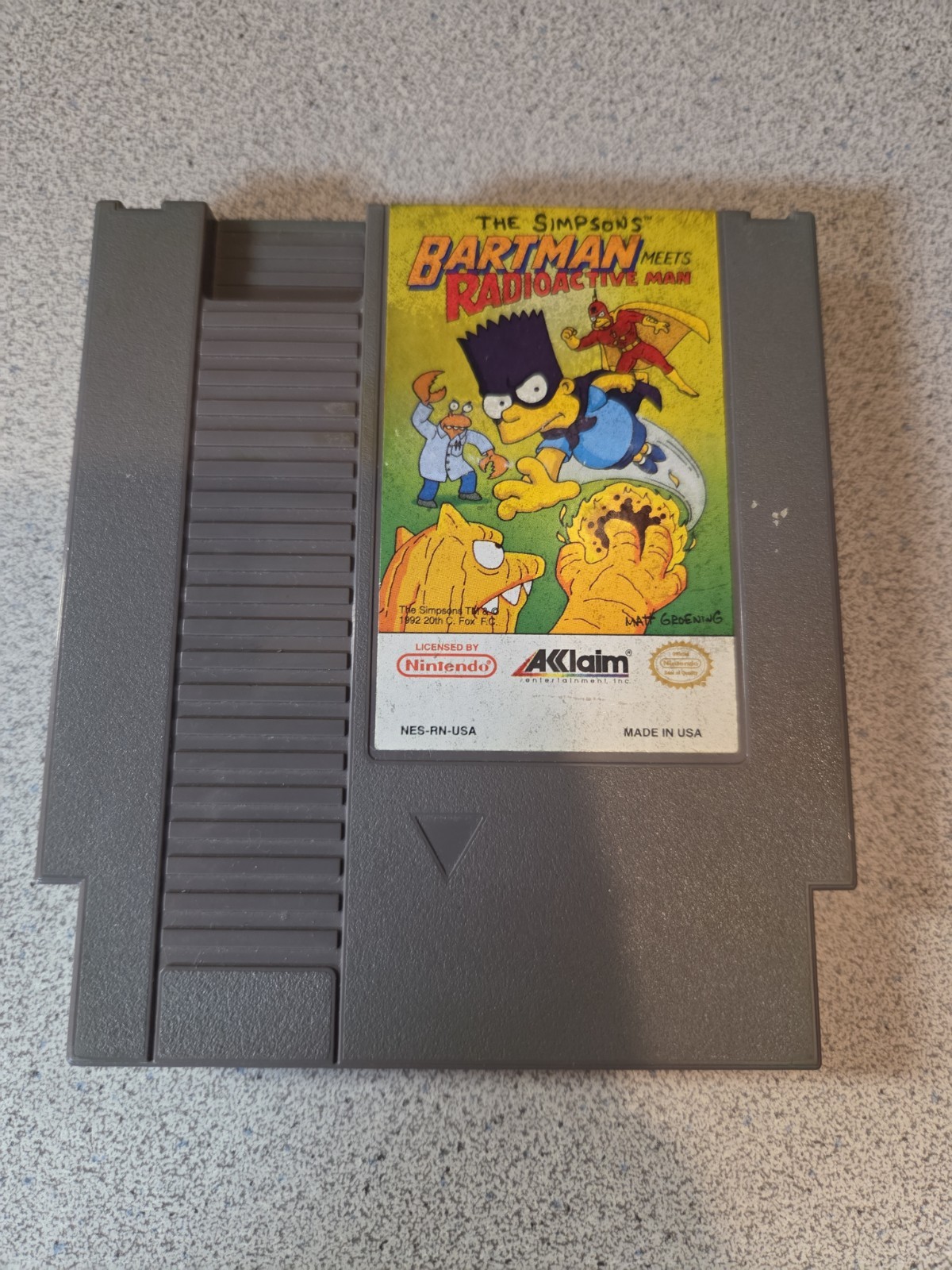 The Simpsons: Bartman Meets Radioactive Man (Nintendo NES) – Game Only