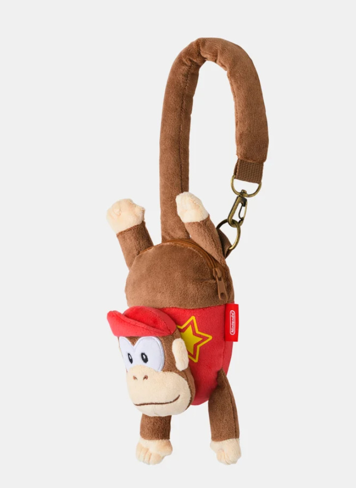 Donkey Kong Diddy Hanging Bag Shoulder Plush Nintendo Store Limited Edition