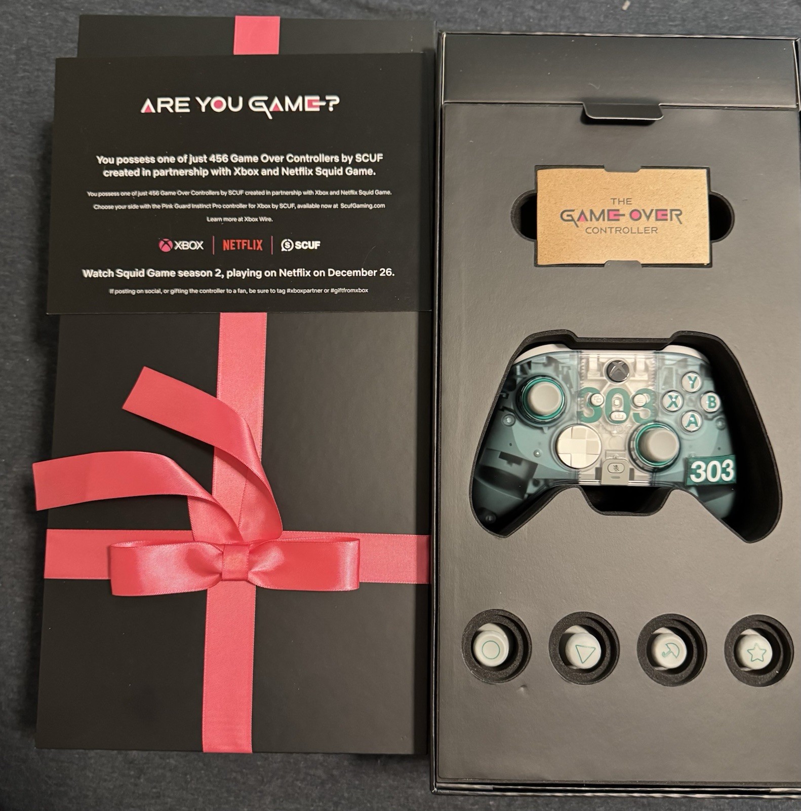 SCUF Game Over Controller for Xbox Series X|S Teal/Clear #303
