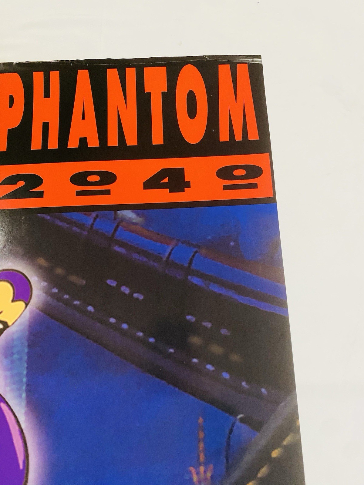 RARE 1995 PHANTOM 2040 ORIGINAL ROLLED 26×38” STORE PROMO POSTER SNES SEGA